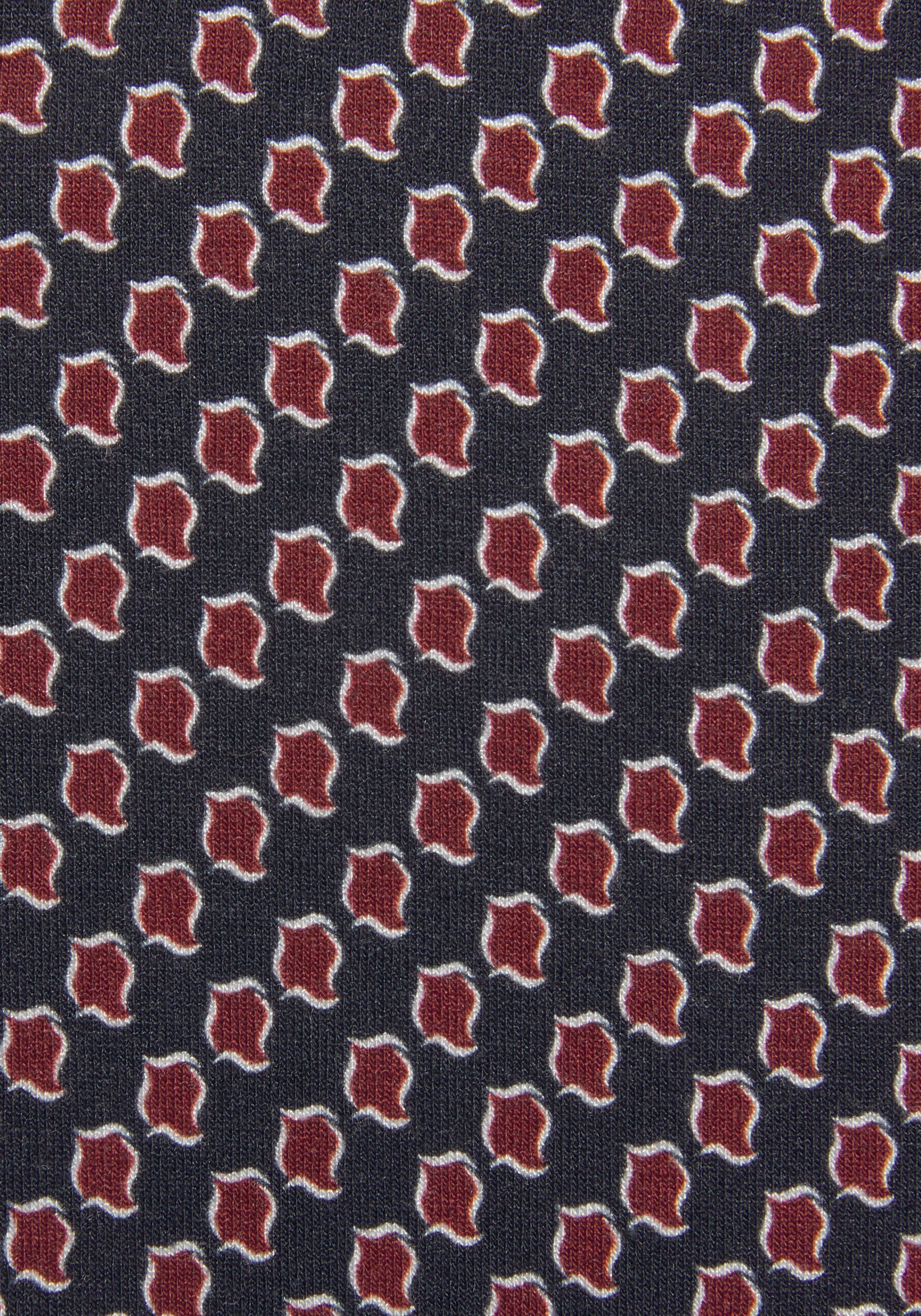 Vivance Shirt met ronde hals Met gouden sierknop bij de hals