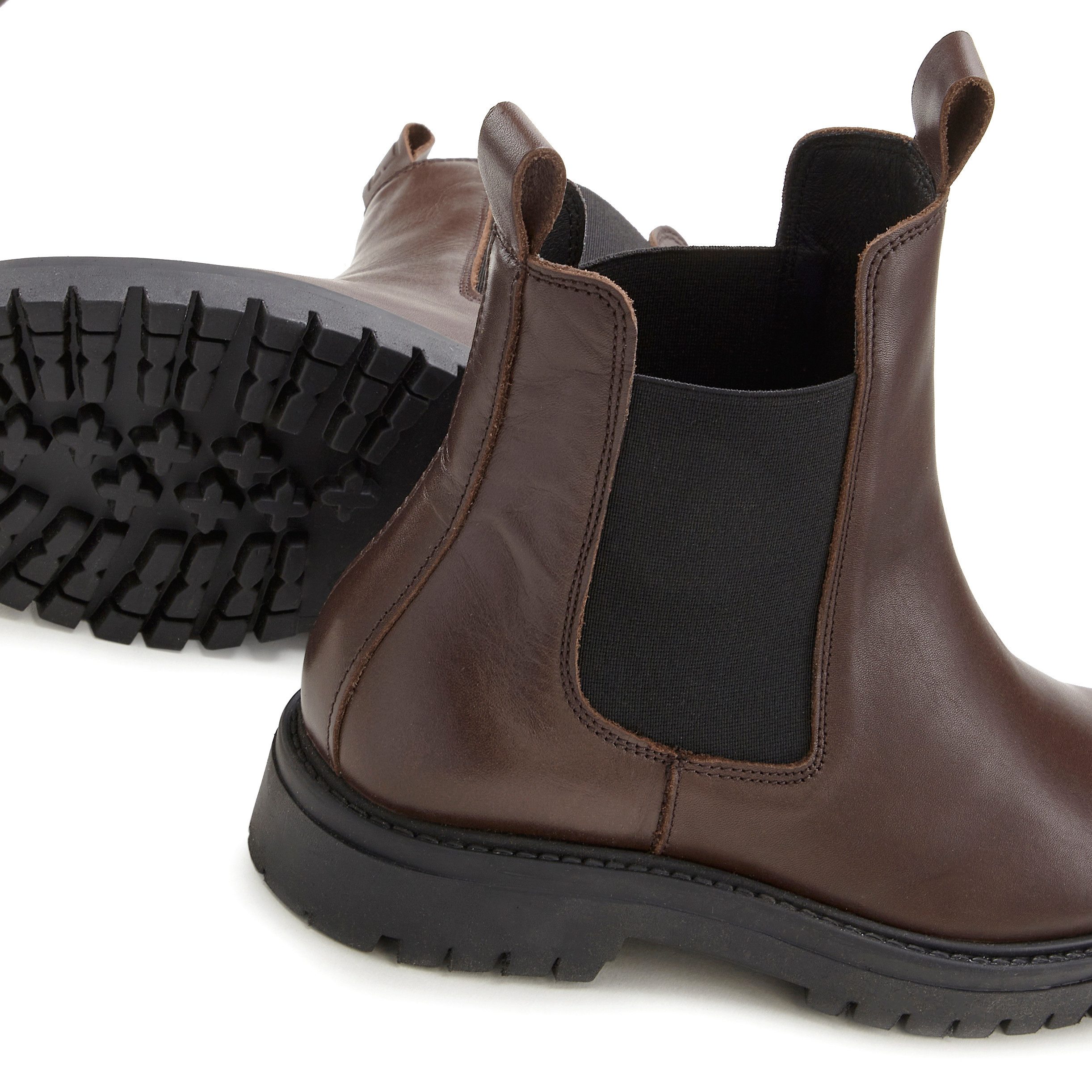 Elbsand Laarsjes Chelsea laarzen, instaplaarzen, bikerboots van leer