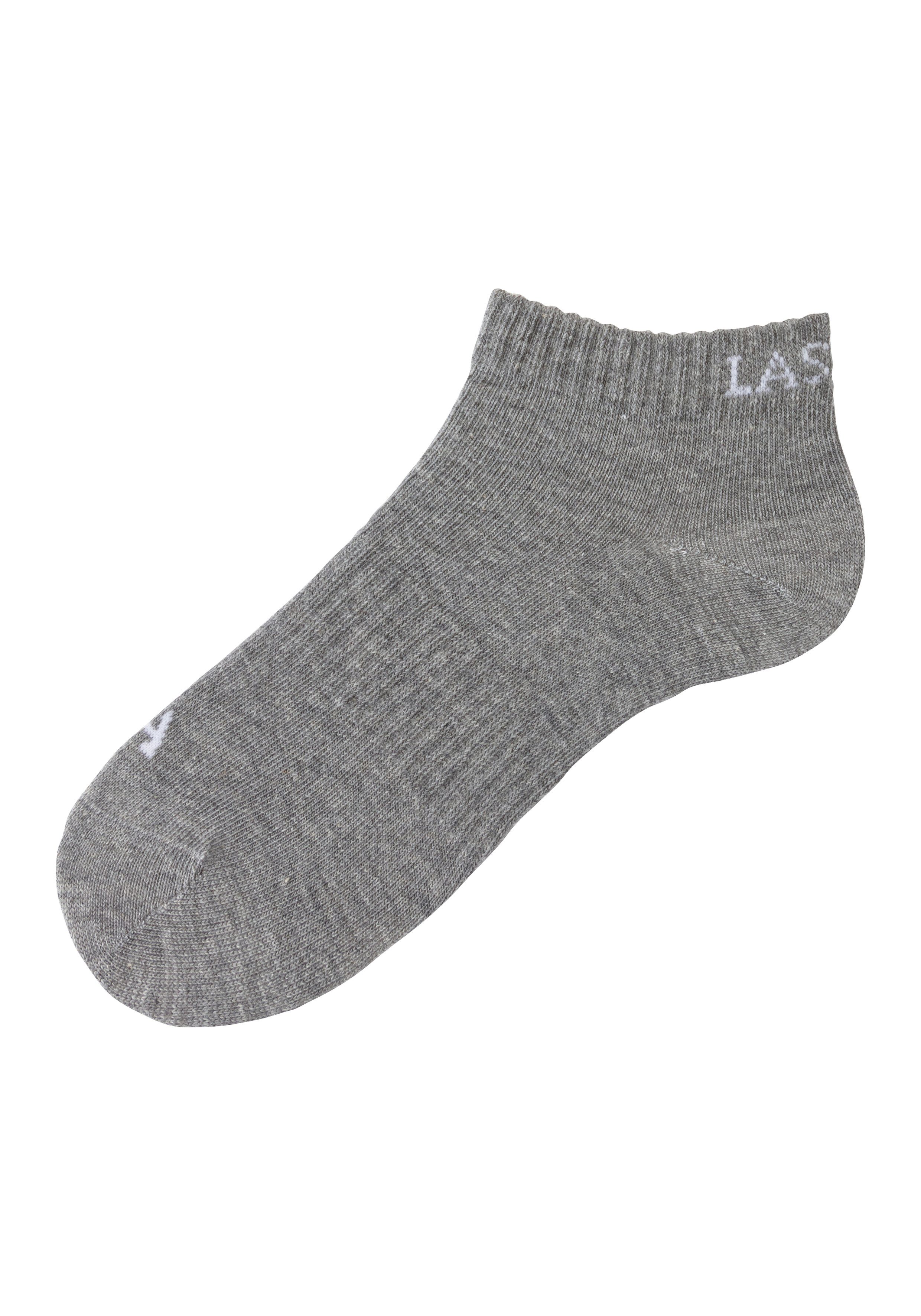 active by Lascana Sneakersokken met ingebreid merklogo (set, 6 paar)