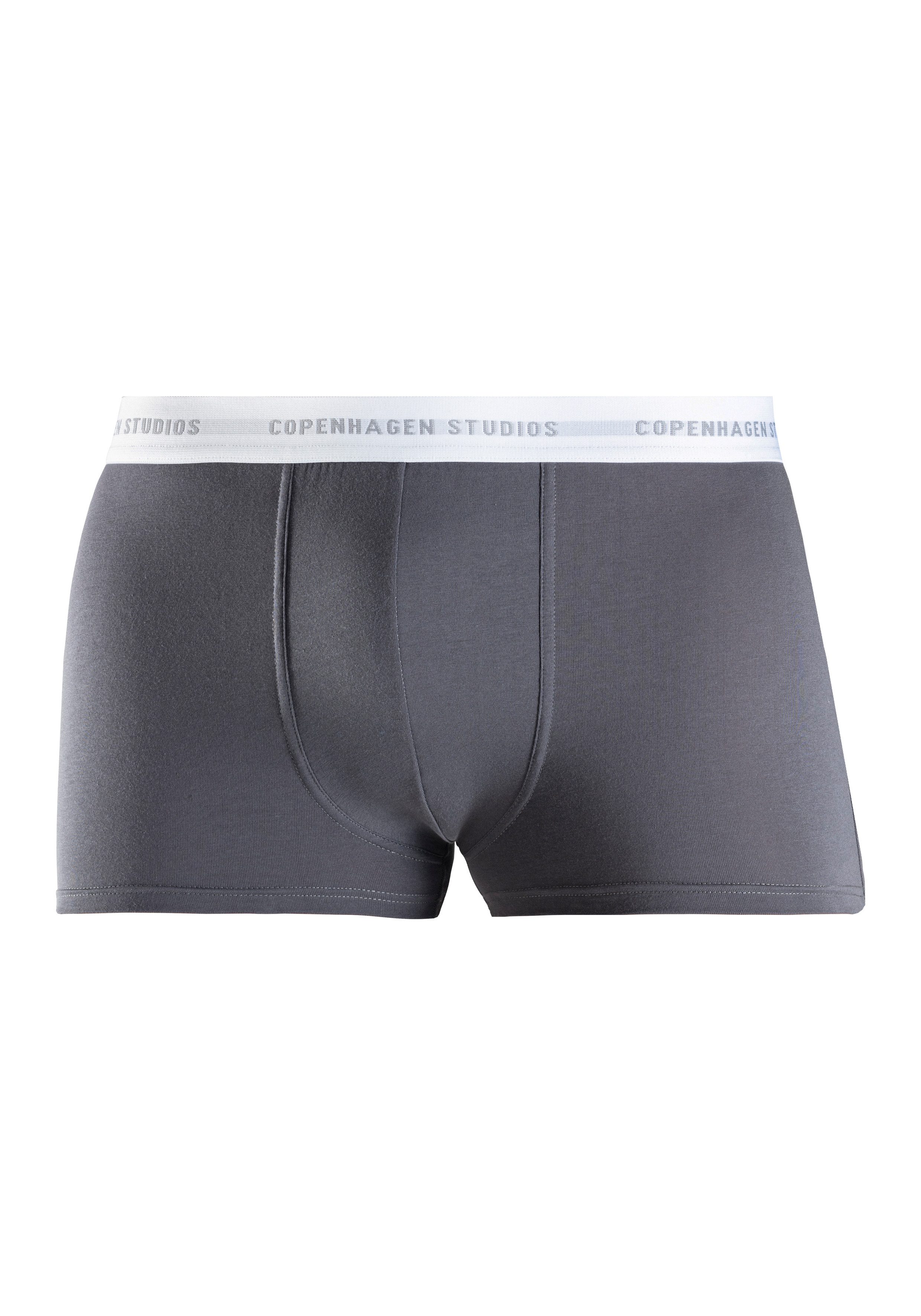 Copenhagen Studios Boxershort voor heren met witte logo-tailleband (3 stuks)