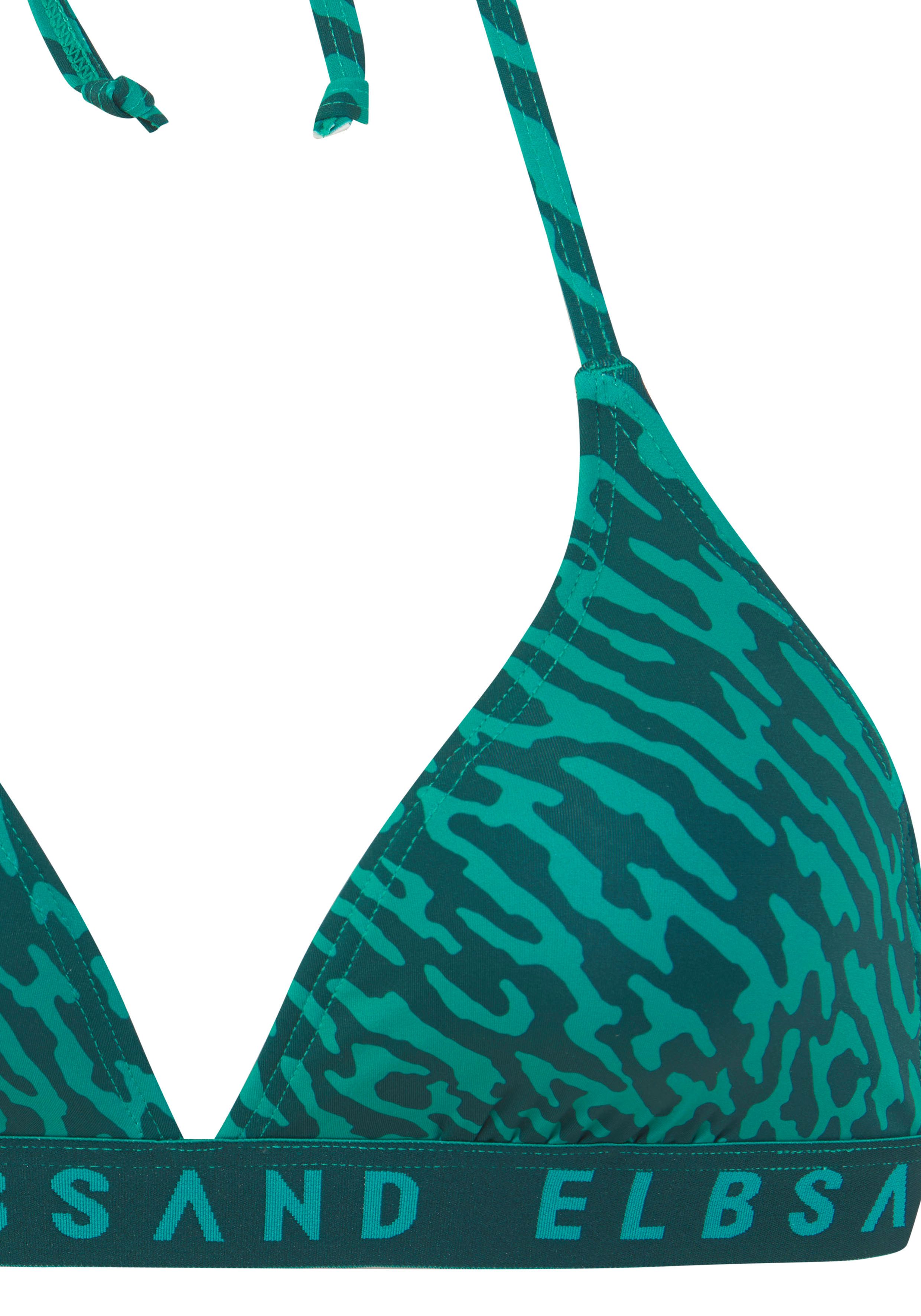 Elbsand Triangelbikini met merkopschrift