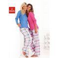 arizona pyjama met broek met ruitdessin (set van 2) multicolor