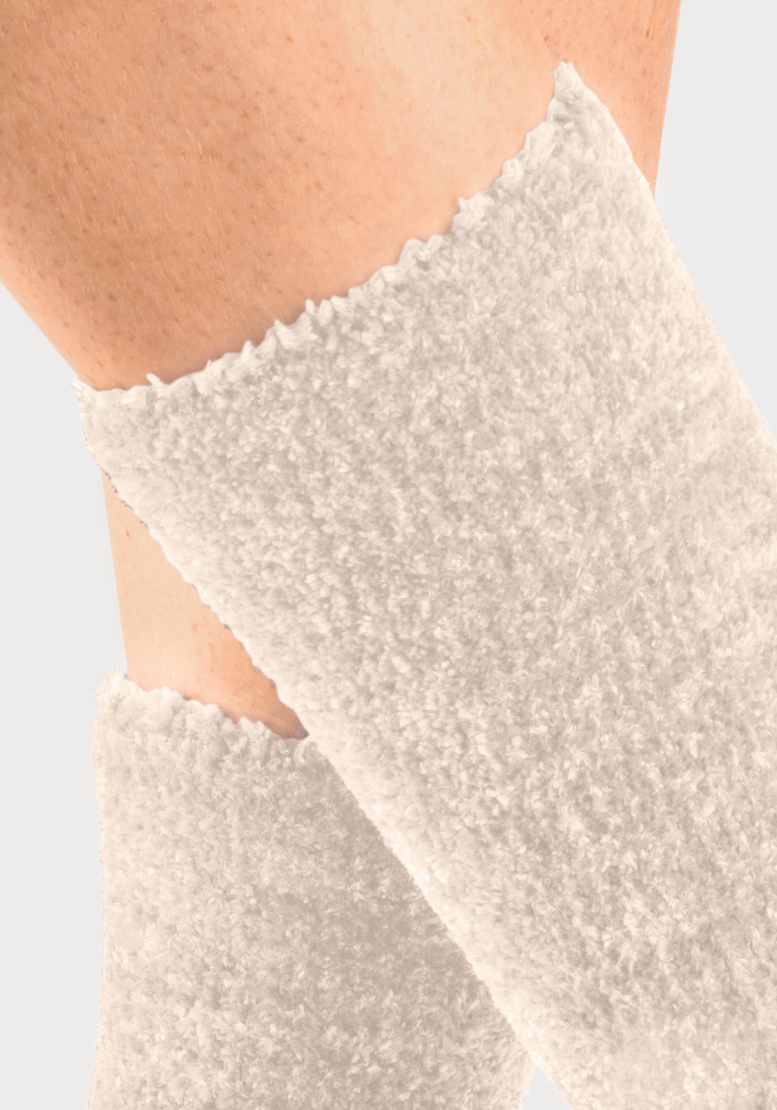Lavana Wellness-sokken Bedsokken Bed sokken van zacht, licht glanzend chenille garen (set, 5 paar)