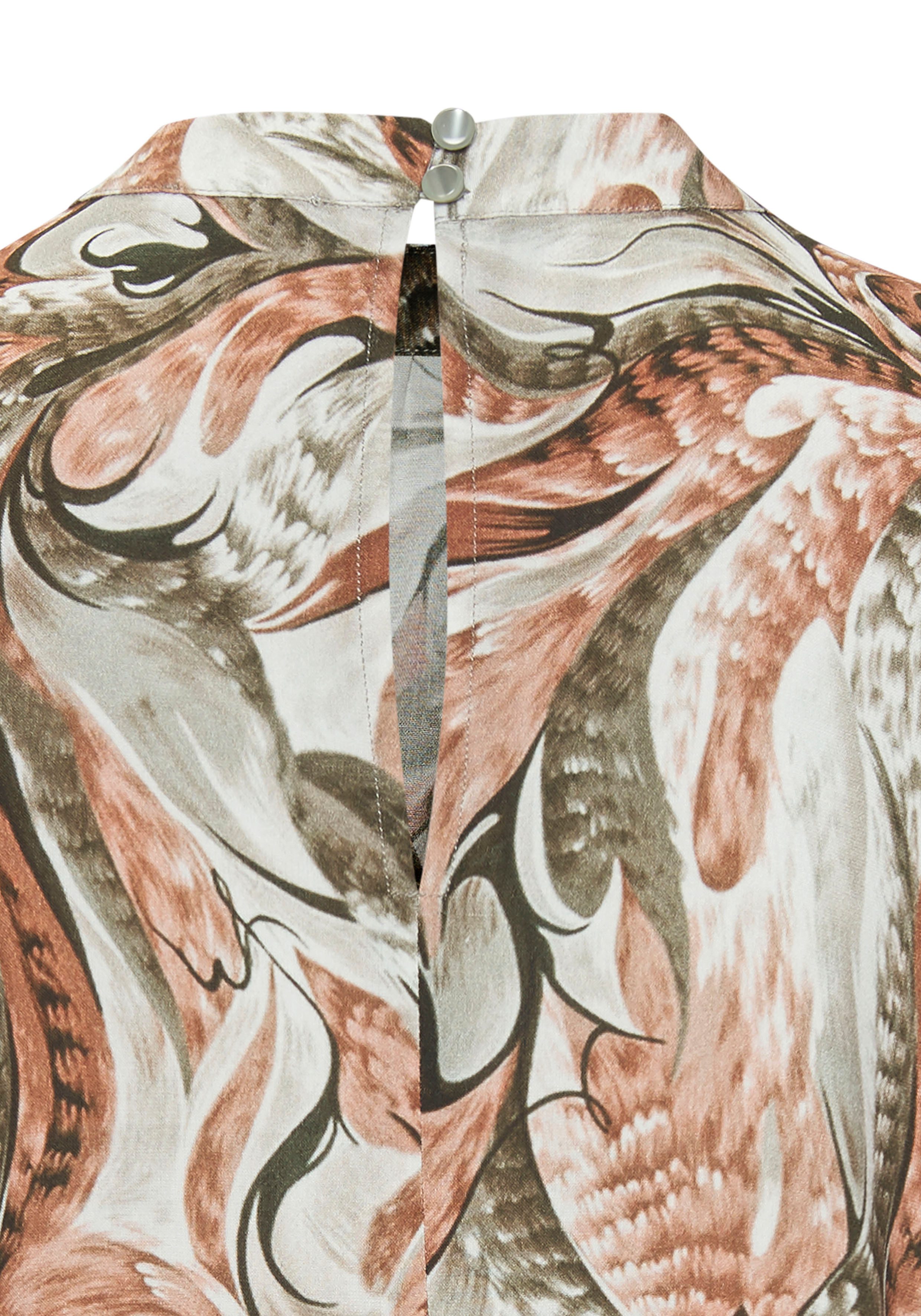 Lascana Blouse met korte mouwen met all-over print, damesblouse, sportief elegant