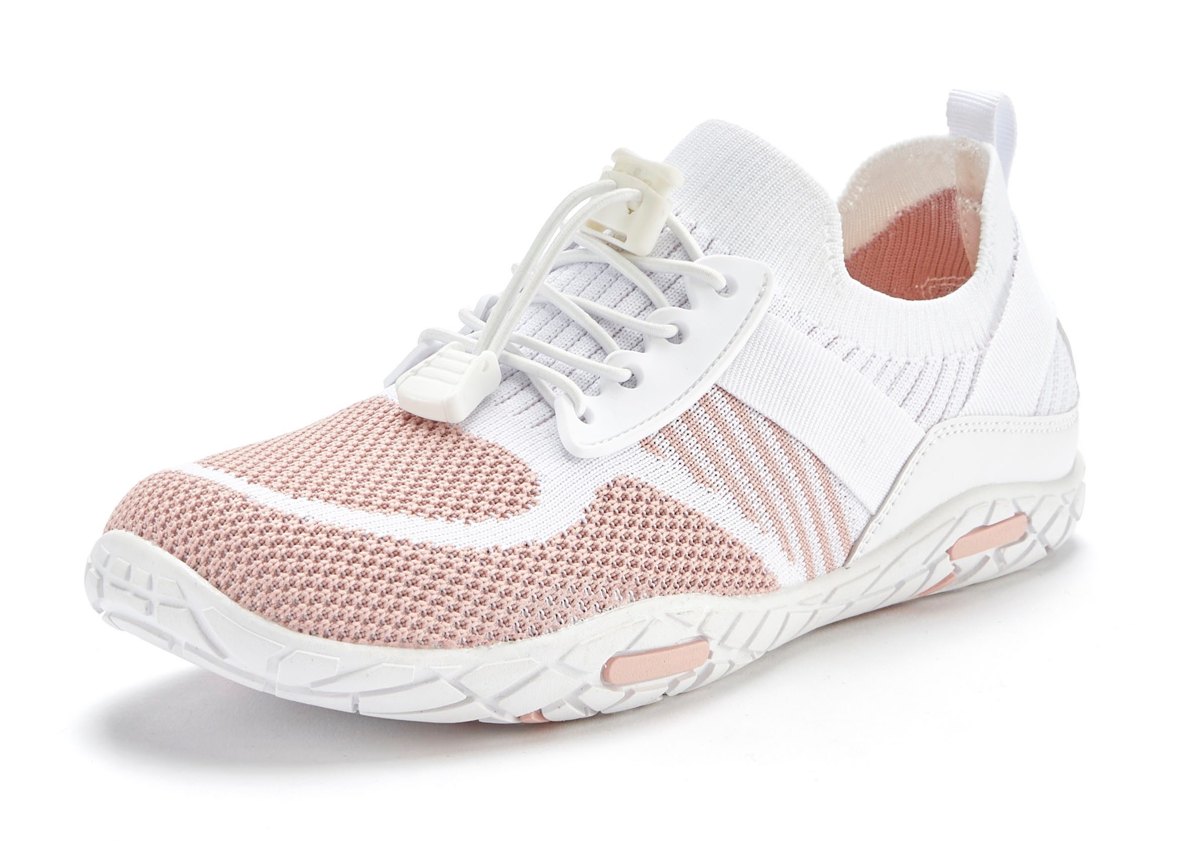Lascana Sneakers Vrijetijdsschoen, lage schoen superlicht, platte flexibele zool VEGAN