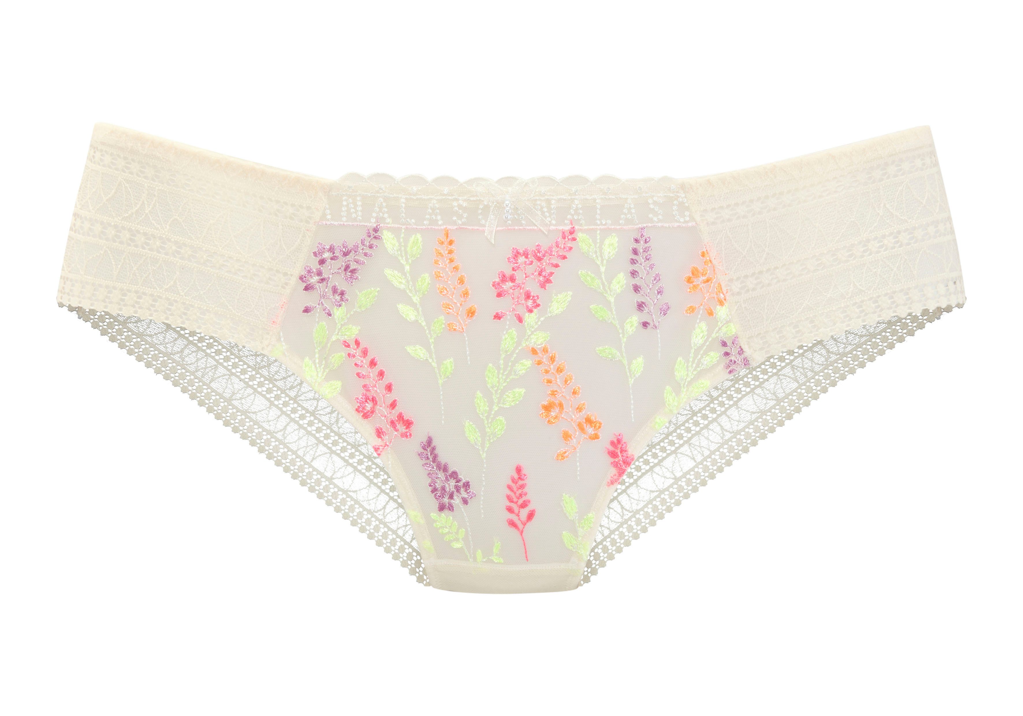 Lascana Hipster met glanzend bloemenborduursel