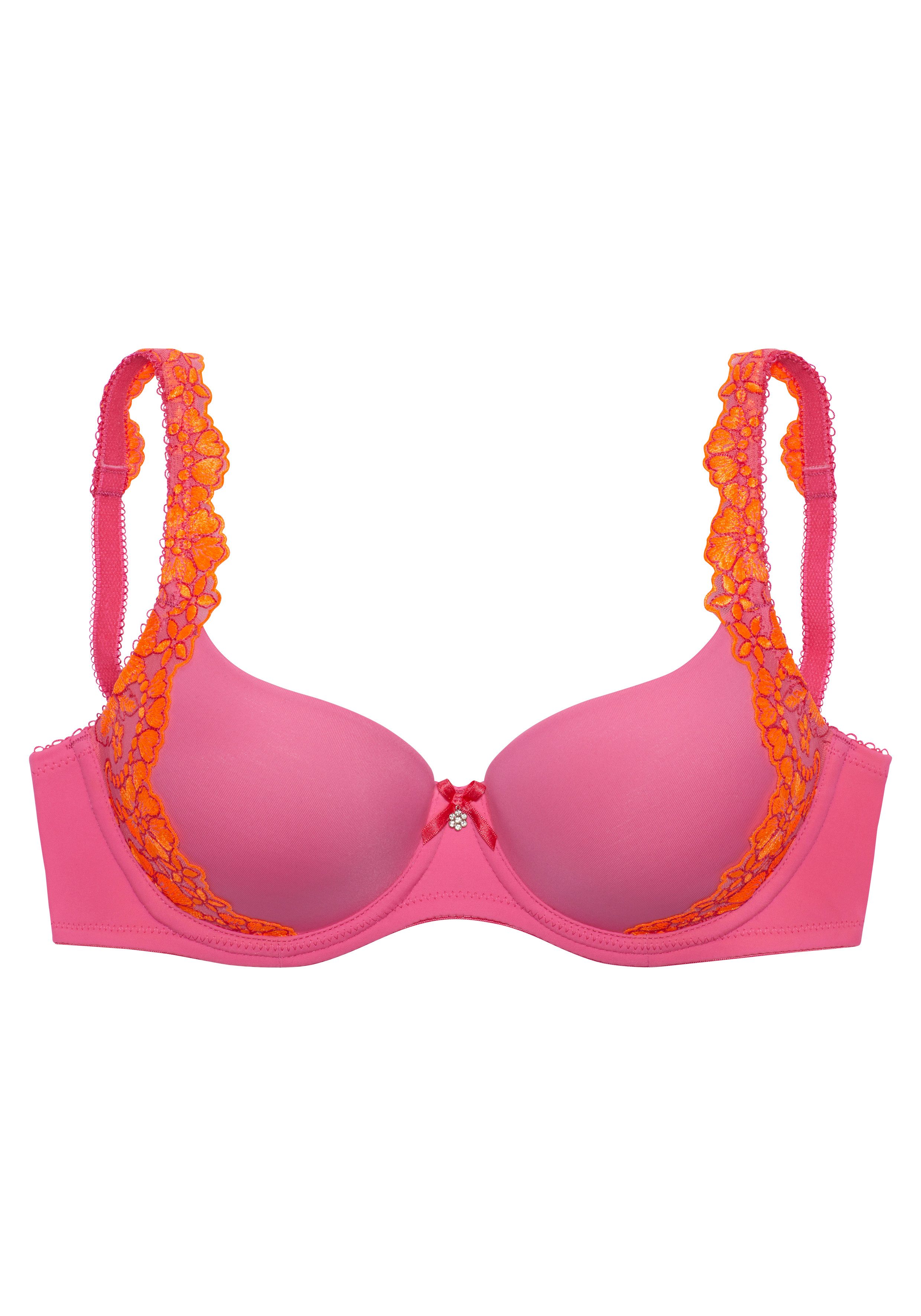 Lascana Bh met steuncups WANDA met beugel en geborduurde kant opzij, dessous