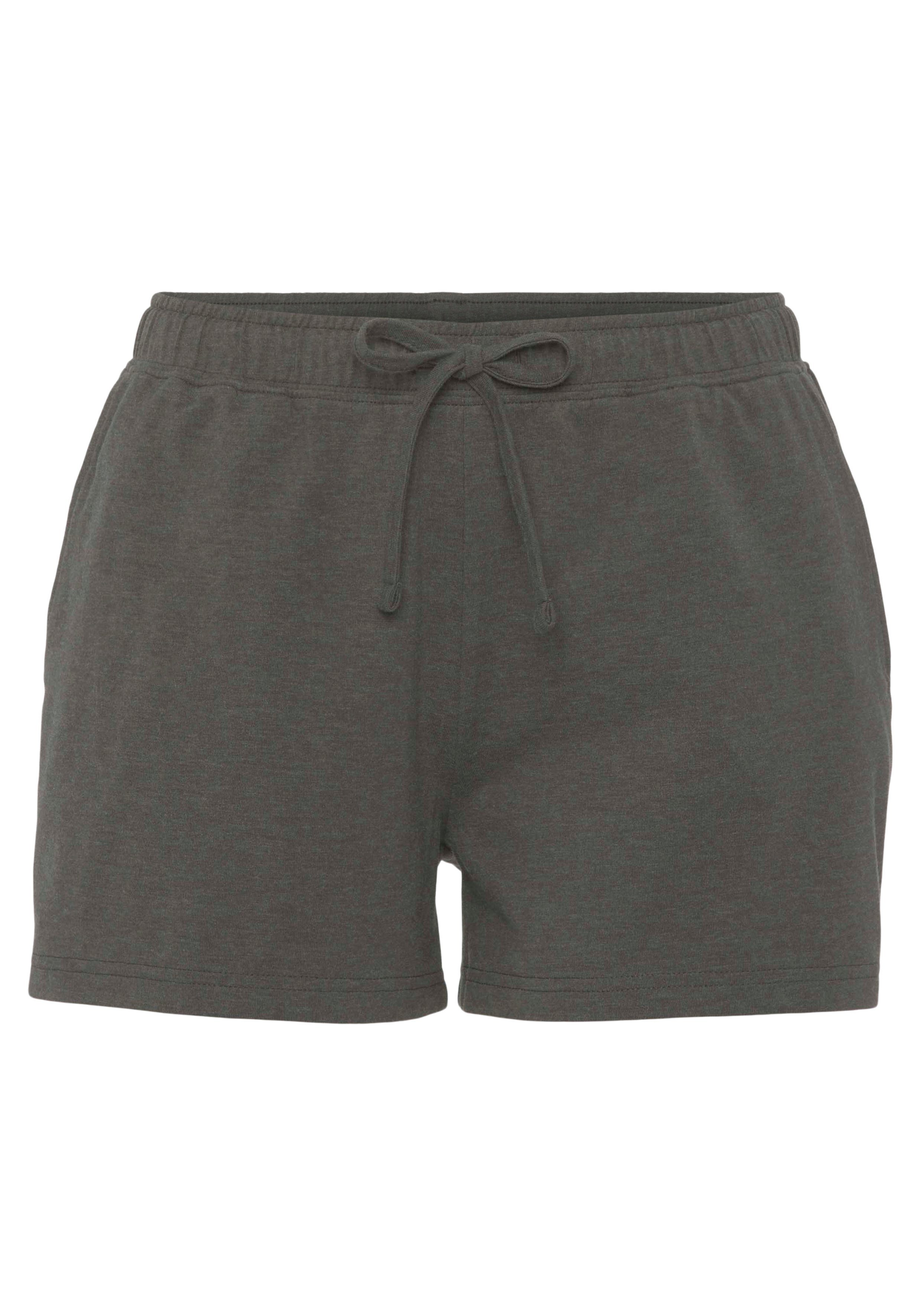 H.I.S Shortama met logoborduursel op borsthoogte (2-delig)