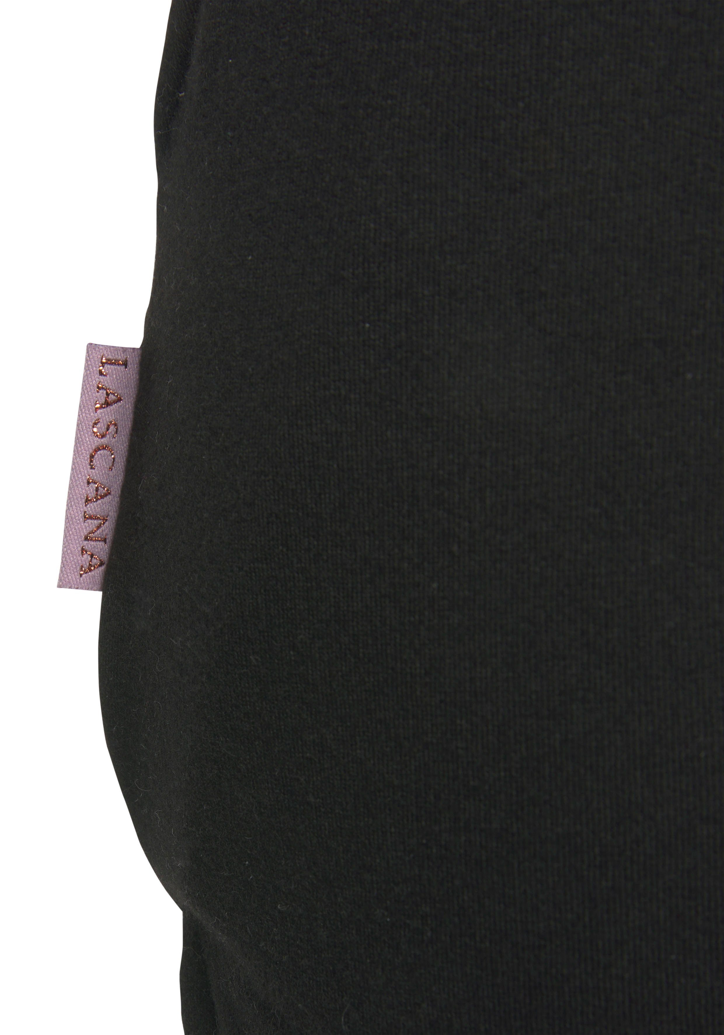 Lascana Sweatshort met logo-borduurwerk, loungepak