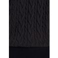 lascana tricotjurk met kabelpatroon zwart