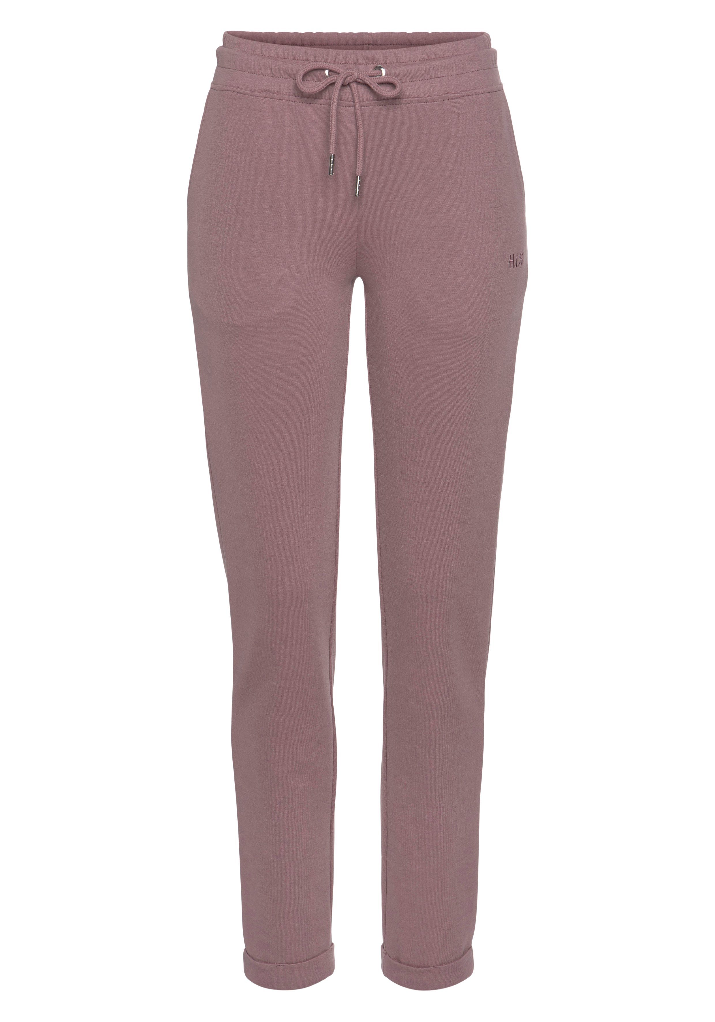 H.I.S Sweatbroek / relaxbroek / sweatbroek Slipbroek met kleine omslag aan de zoom, loungewear