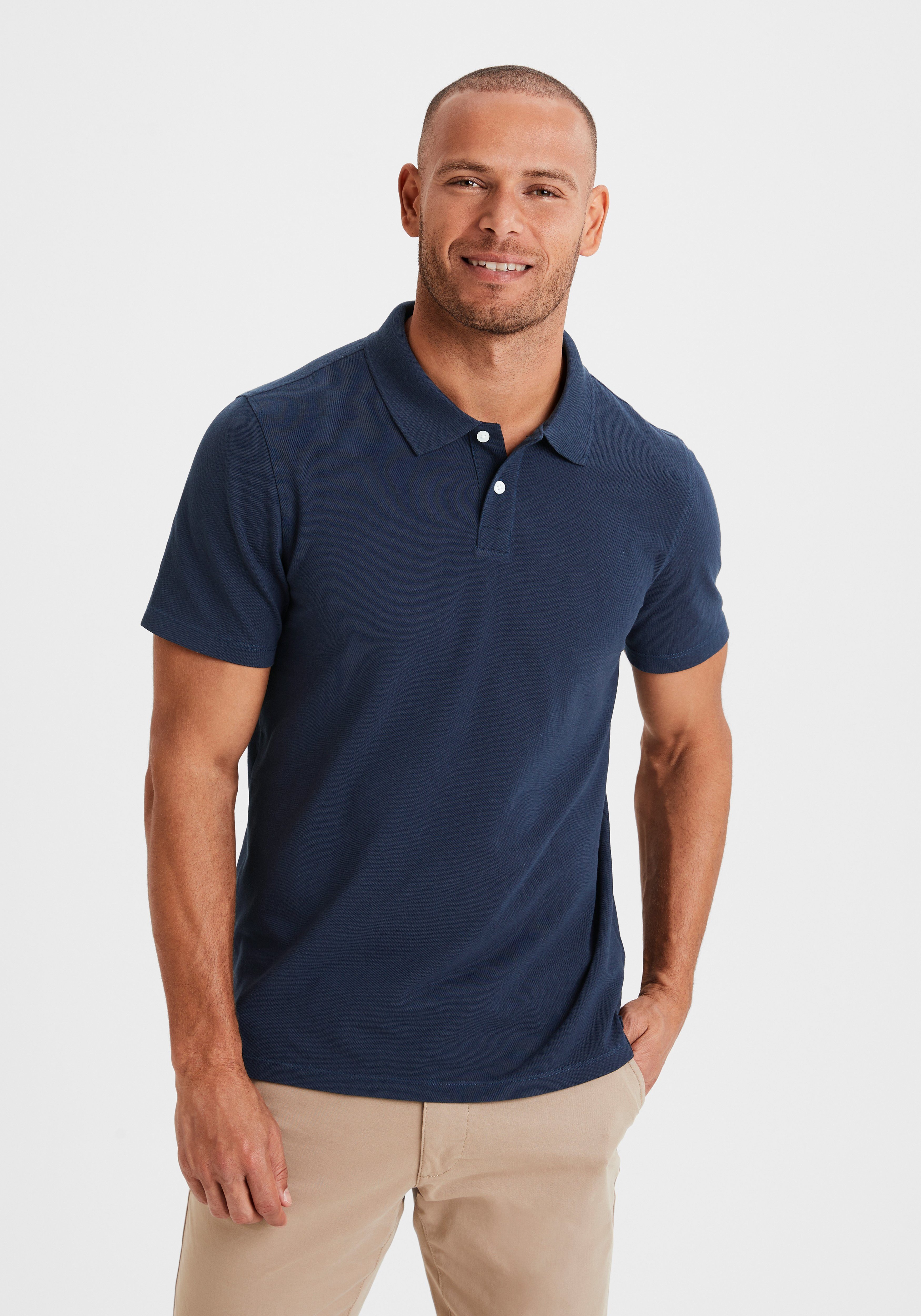 Beachtime Poloshirt Korte mouw, shirt met polokraag, katoen piqué