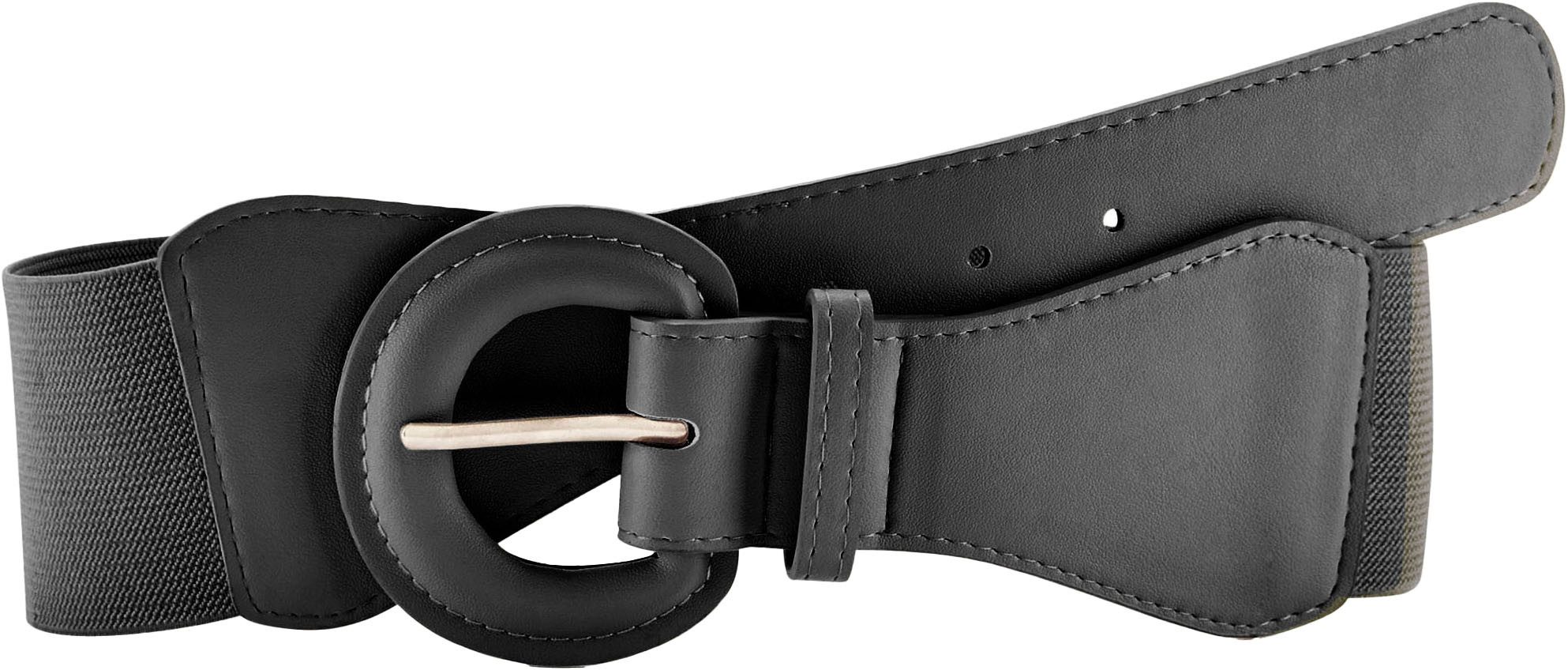 Lascana Tailleriem Stretch riem Shaping-effect, grote gesp, voor jurk & overall, buikriem