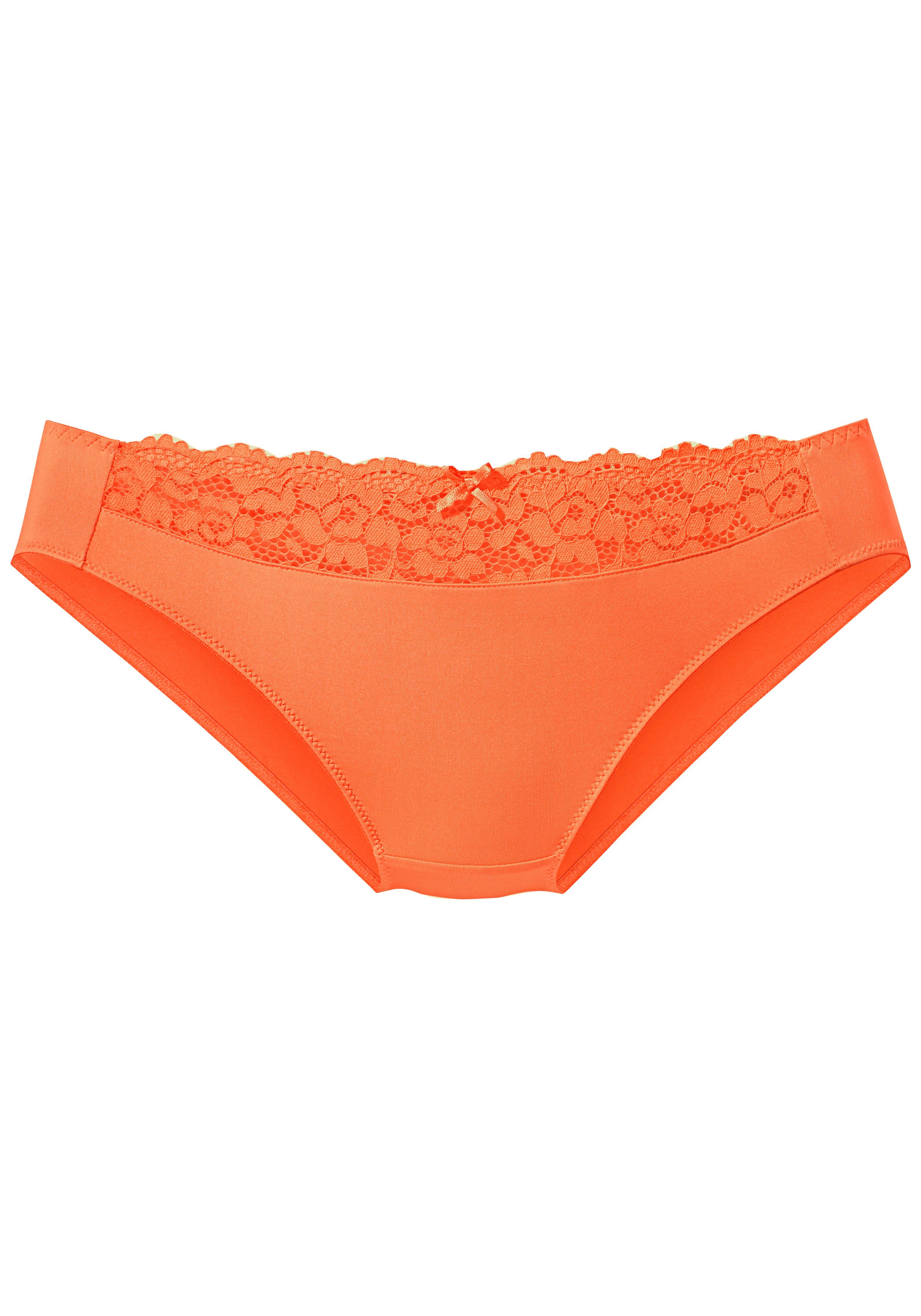Vivance Slip met mooi kant-inzet slips maat 32/34 oranje