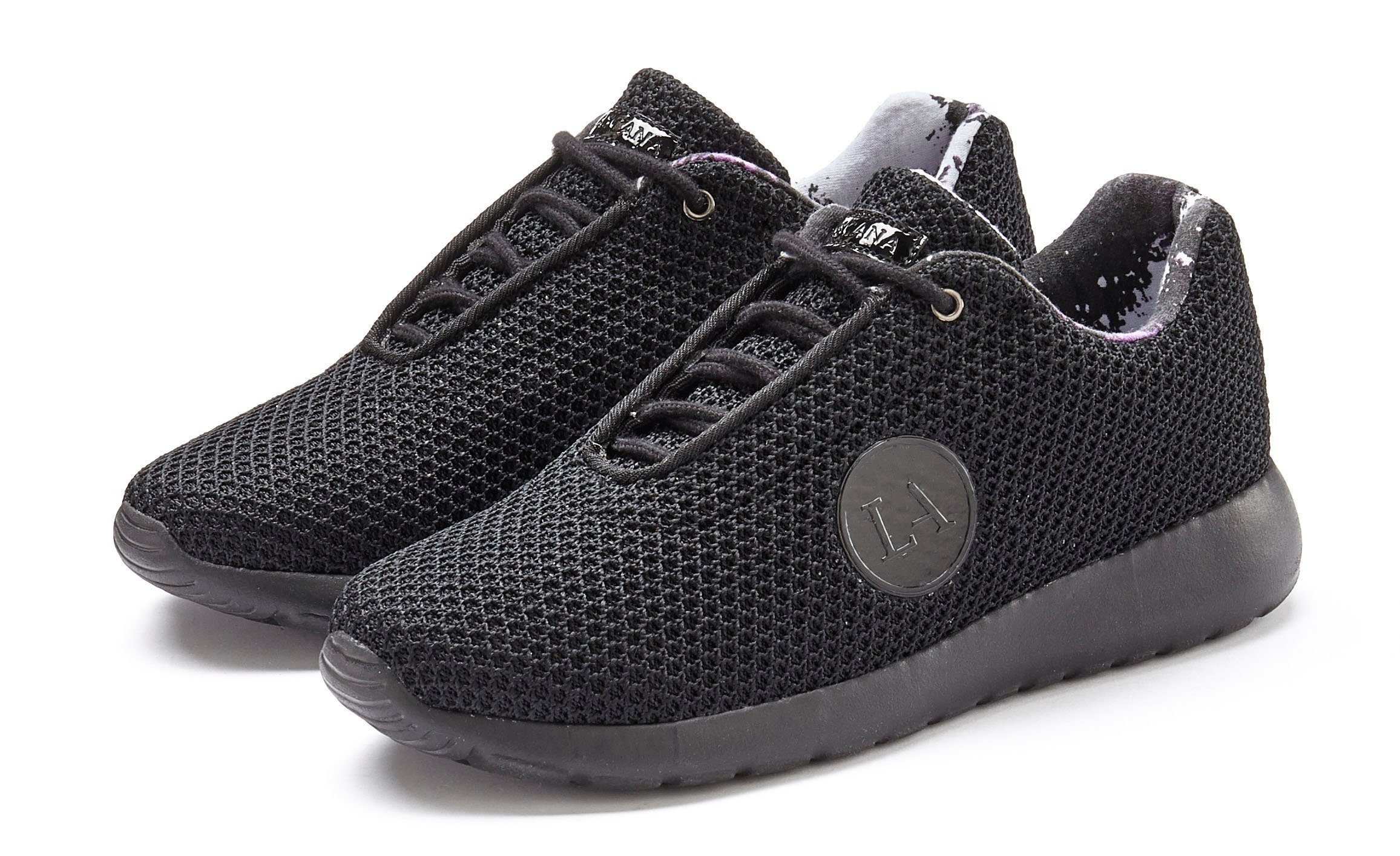 active by Lascana Sneakers met comfort-binnenzool, veterschoen, vrijetijdsschoen vegan