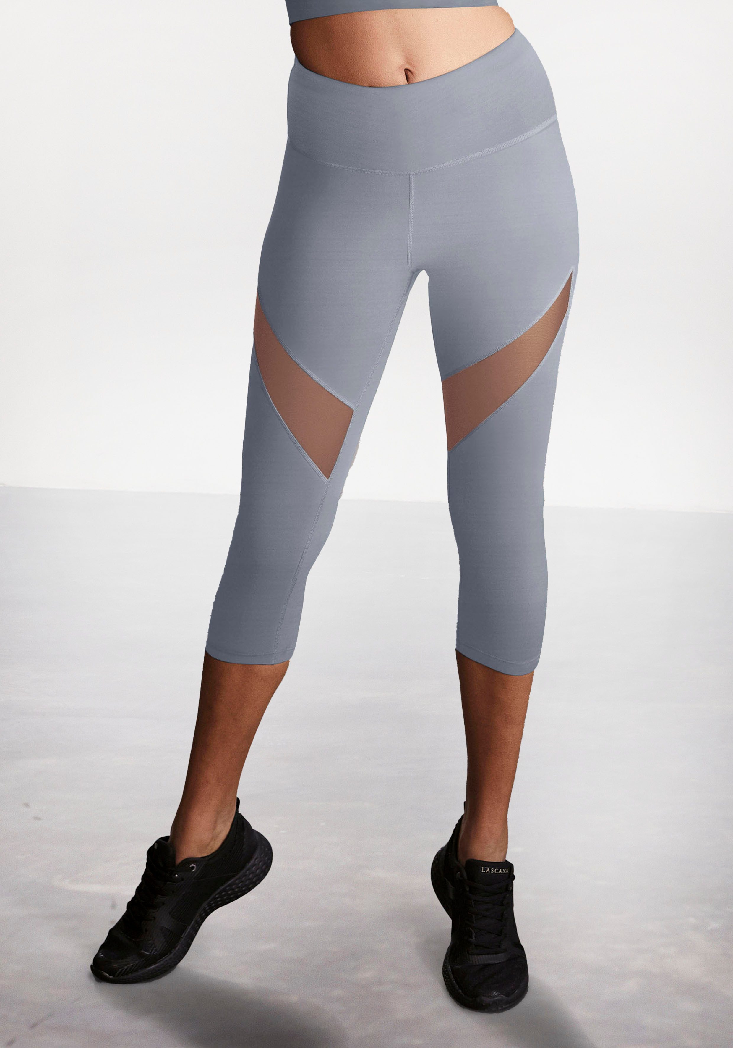 active by Lascana Caprilegging met kleine rimpeling, loungewear