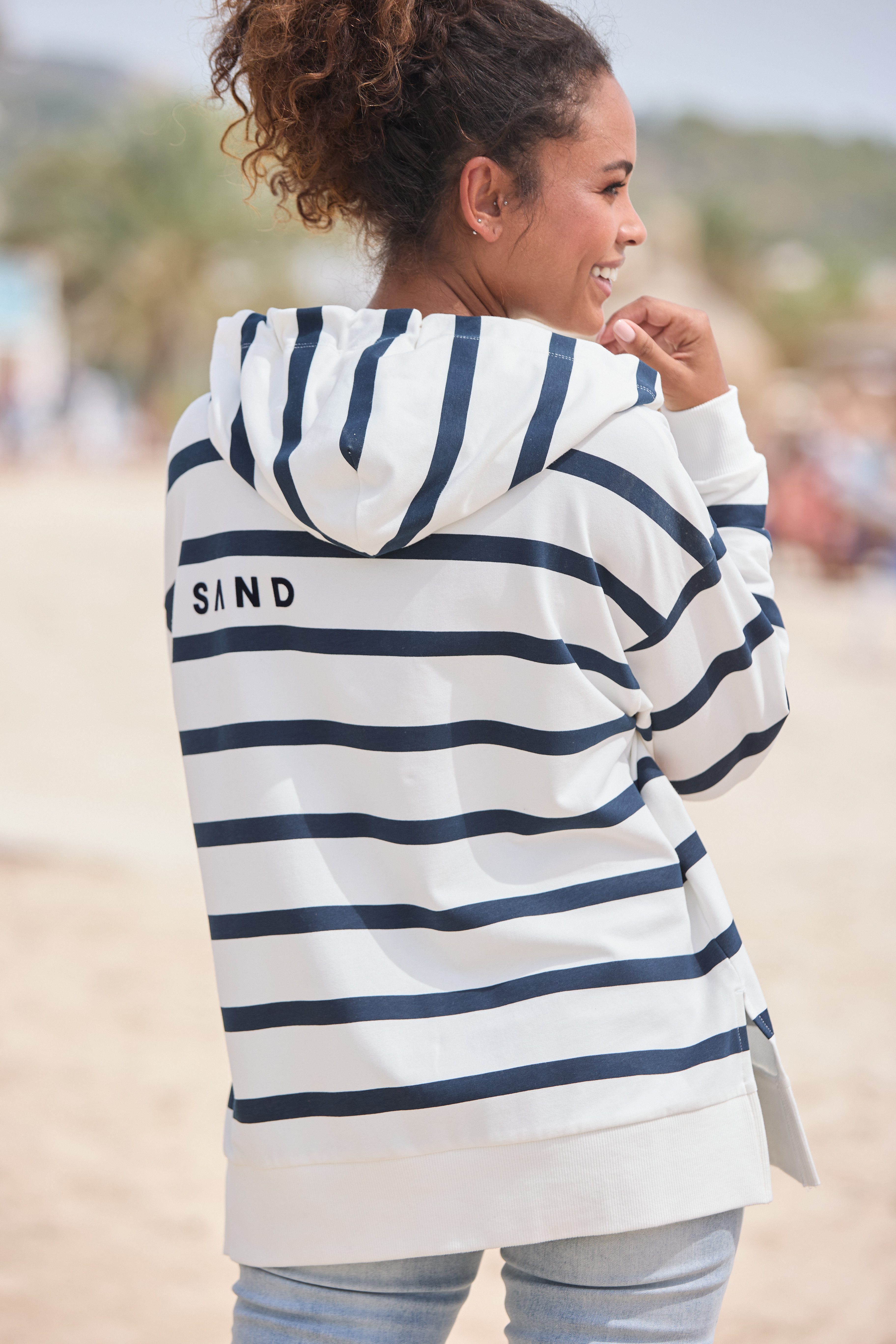 Elbsand Hoodie met logoprint