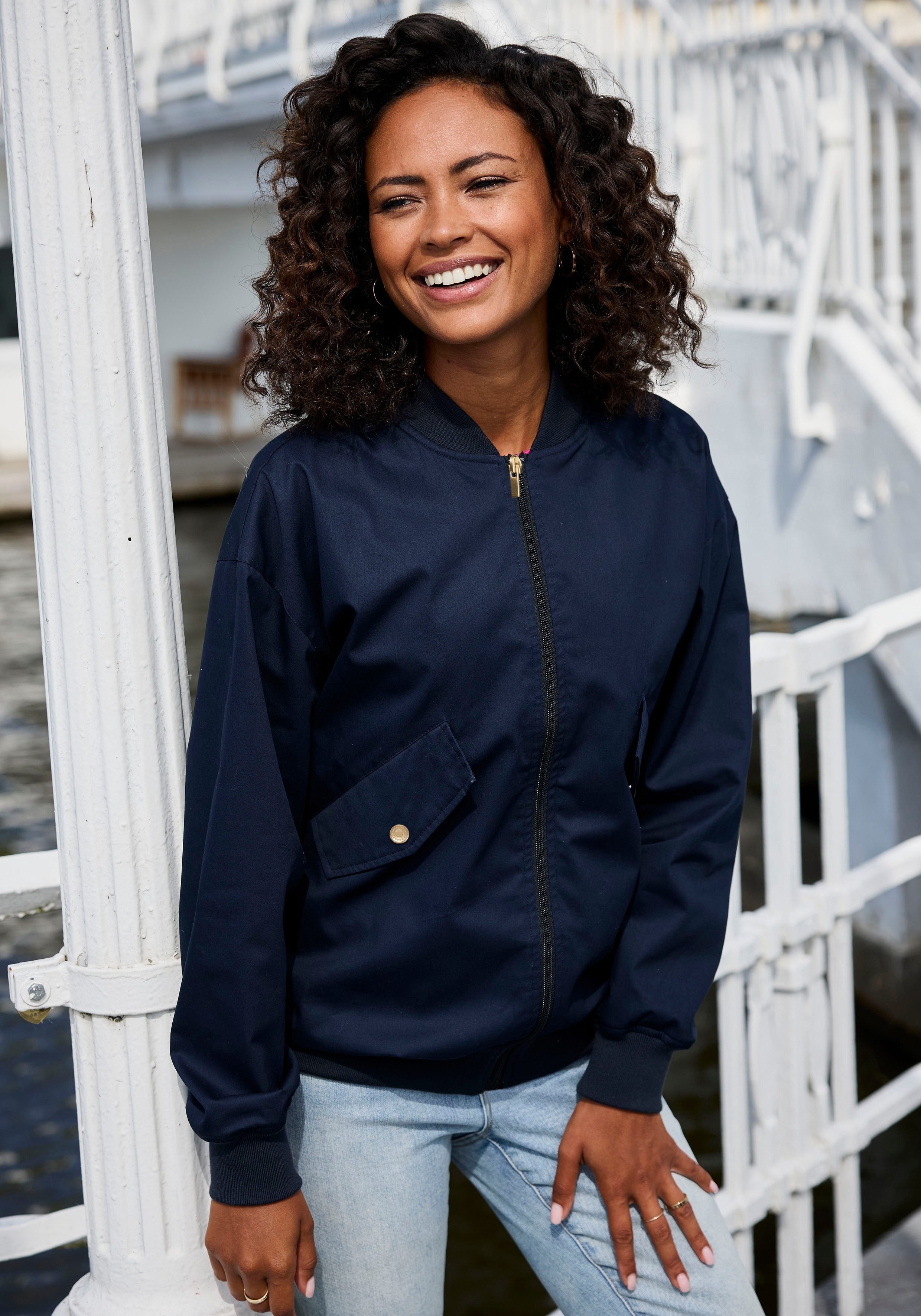 French Connection Blouson met collegkraag