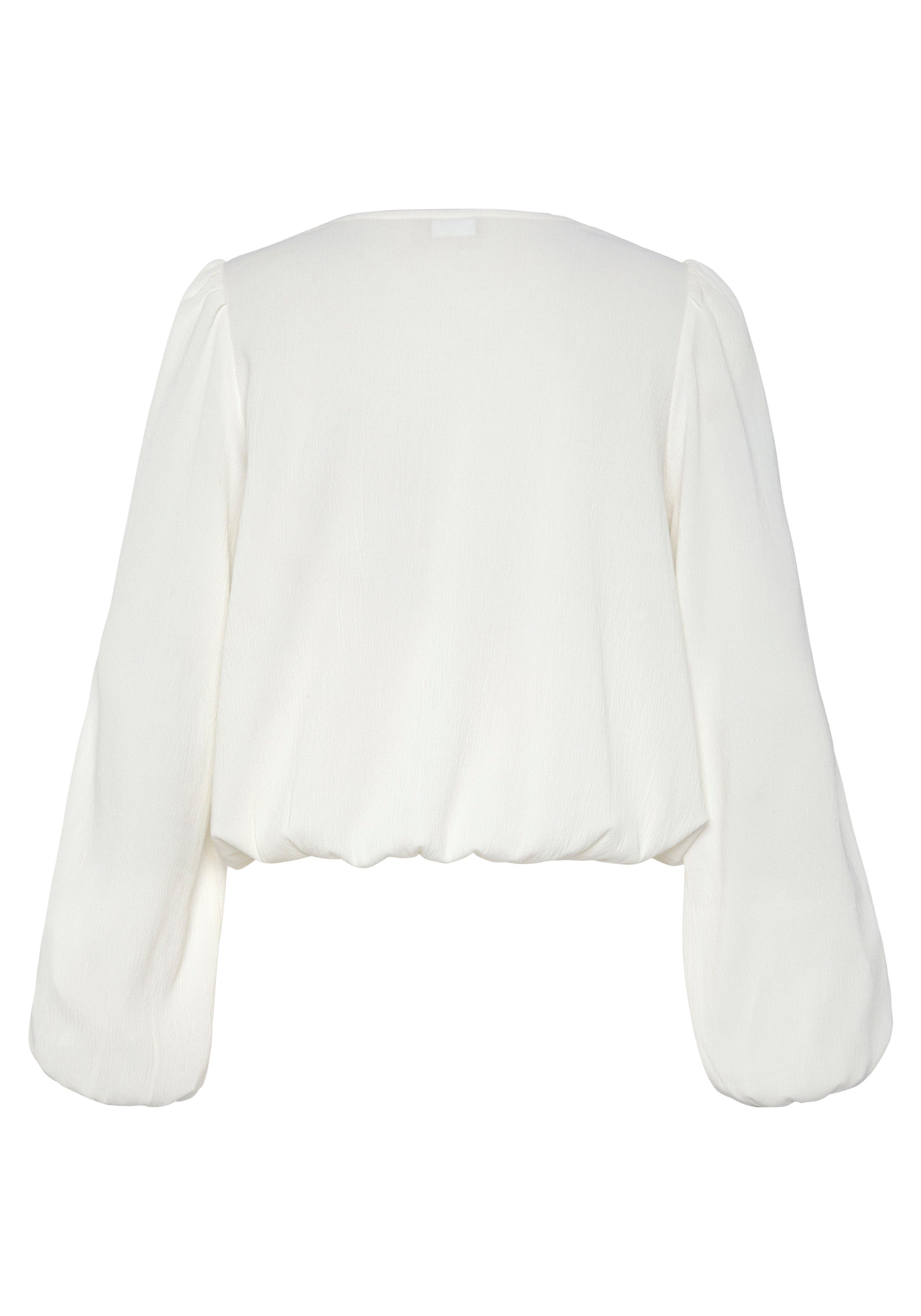 Lascana Blouse zonder sluiting met kettingdetails, elegante damesblouse, modieus, feestelijk