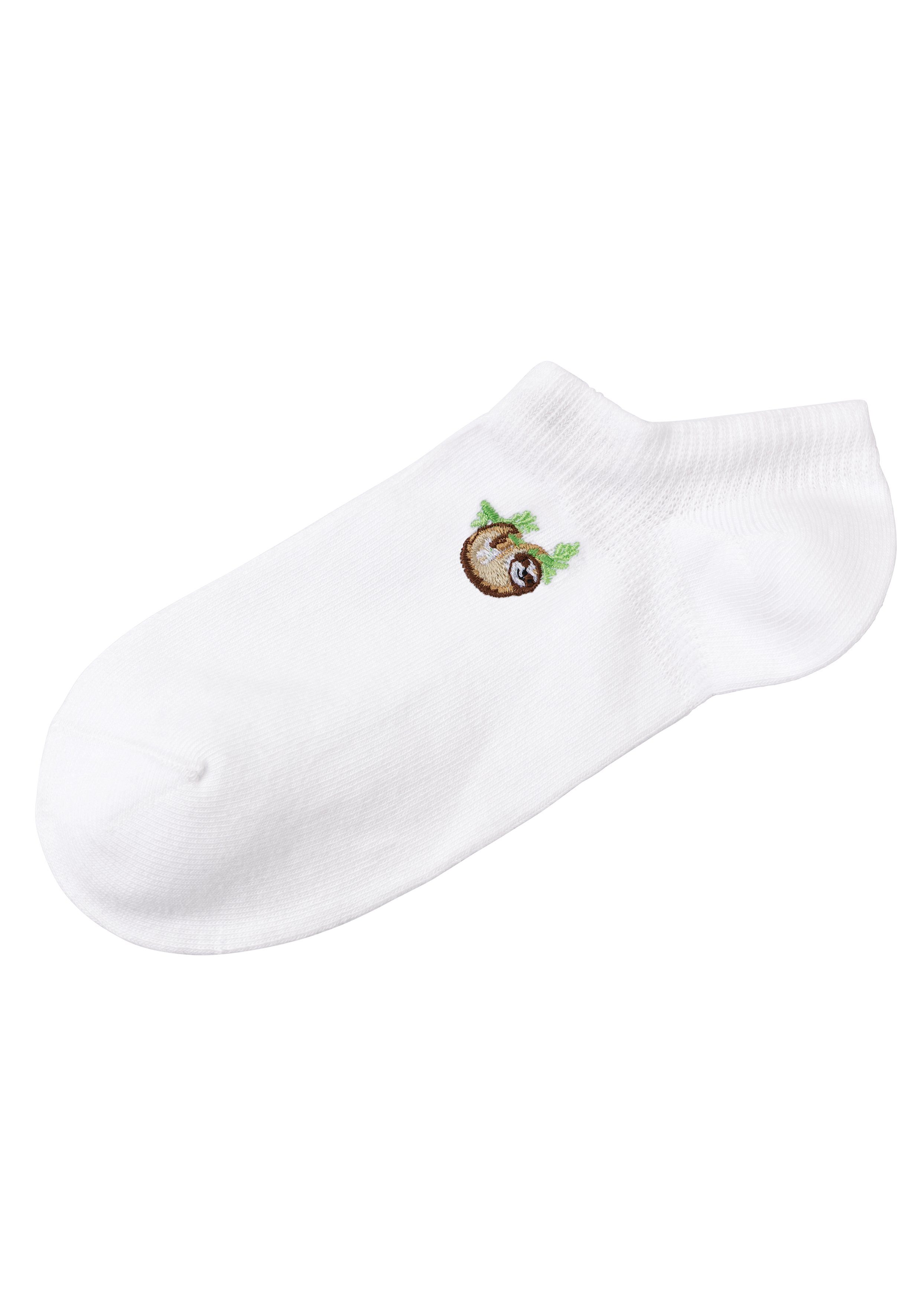 H.I.S Sneakersokken met motiefborduursel (set, 5 paar)