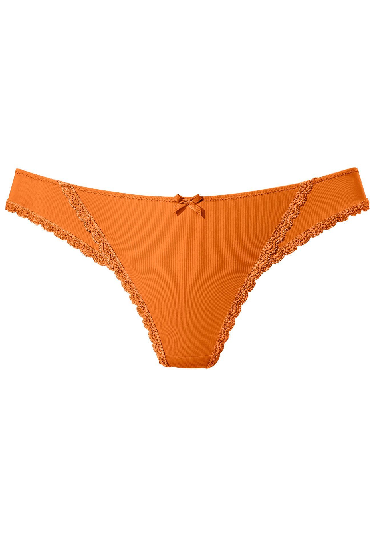 s.Oliver RED LABEL Beachwear String Camille met fijne kanten rand