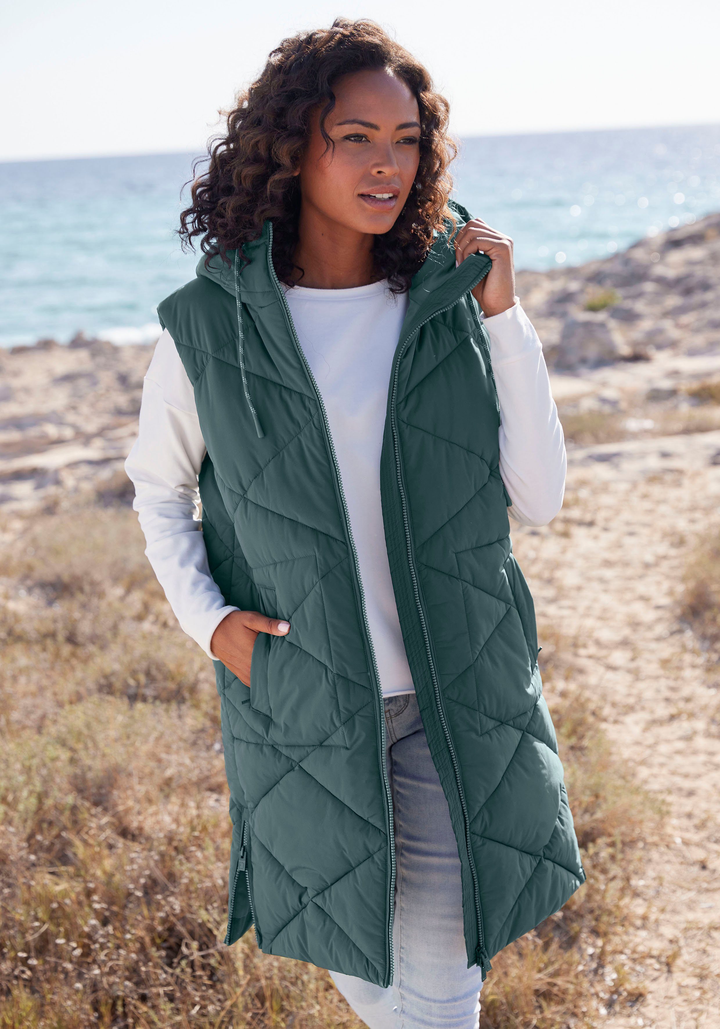 Elbsand Bodywarmer met een capuchon