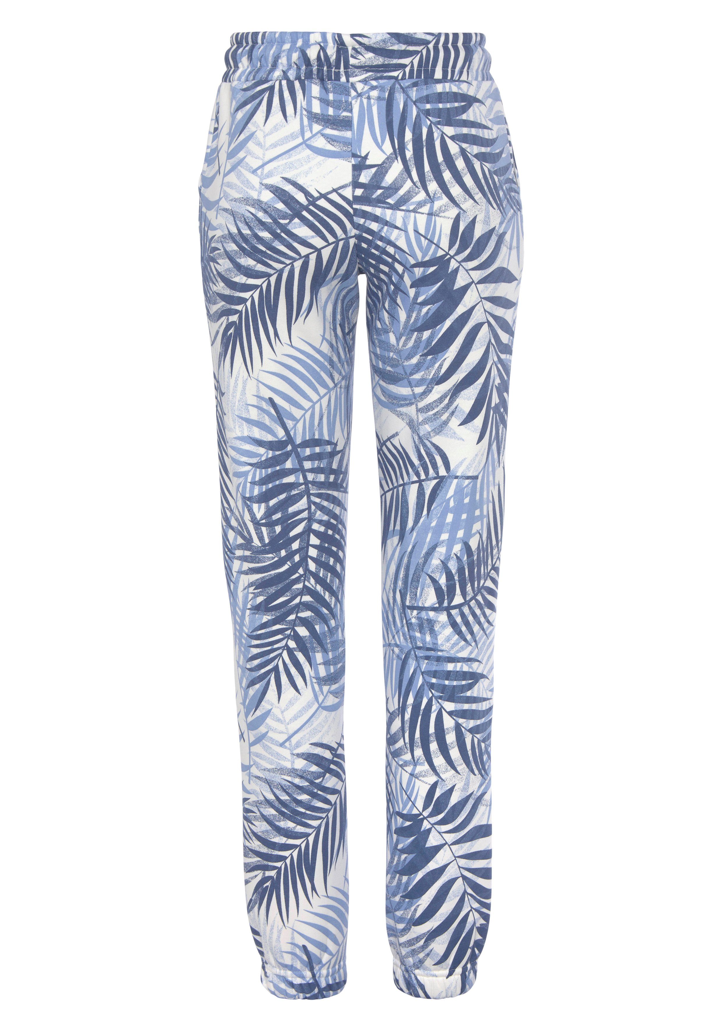 Lascana Sweatpants -Loungebroek Loungebroek met allover-print, loungewear (1-delig)