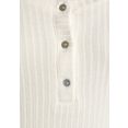 vivance shirt met lange mouwen in modieuze ribkwaliteit wit