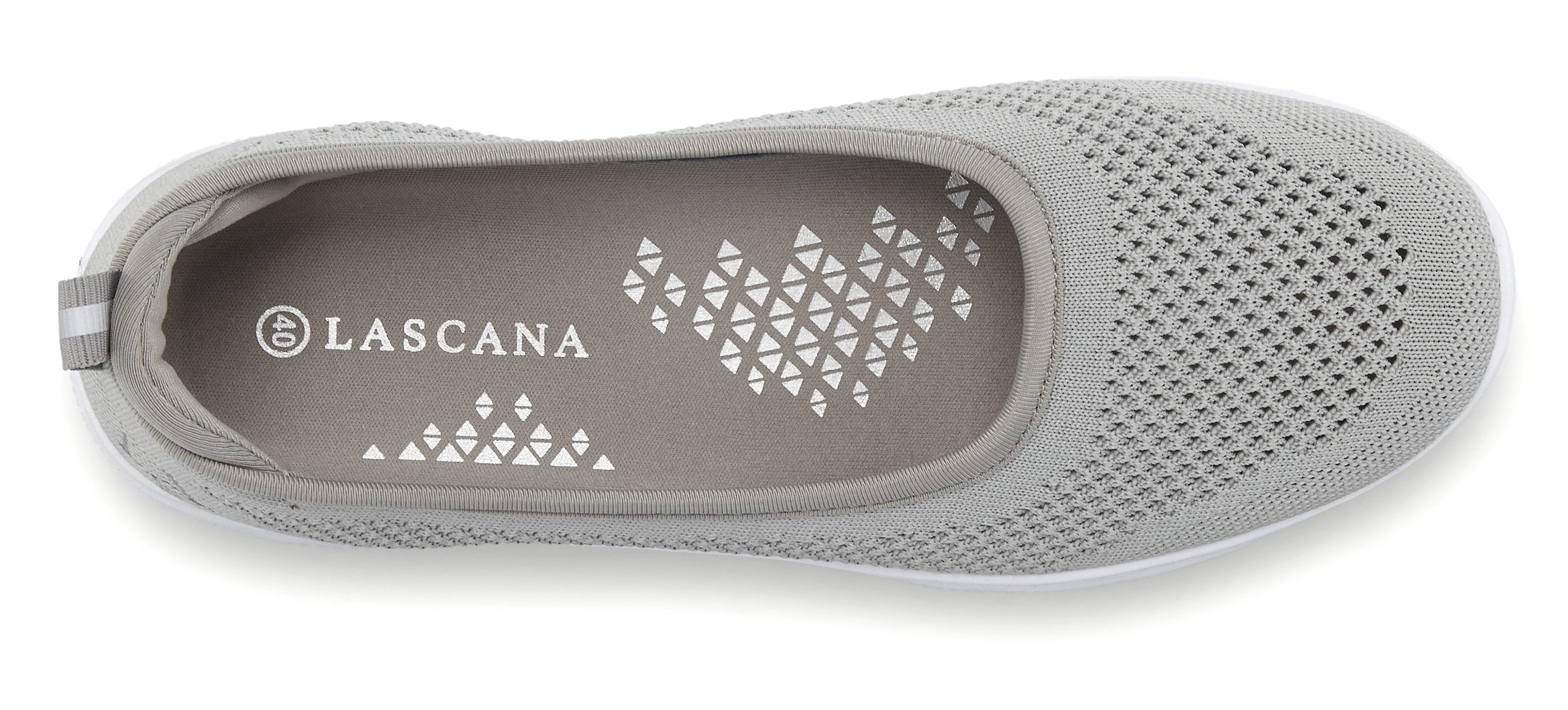 Lascana Sneaker-ballerina’s ultralichte slipper, slip-on sneaker, vrijetijdsschoen vegan