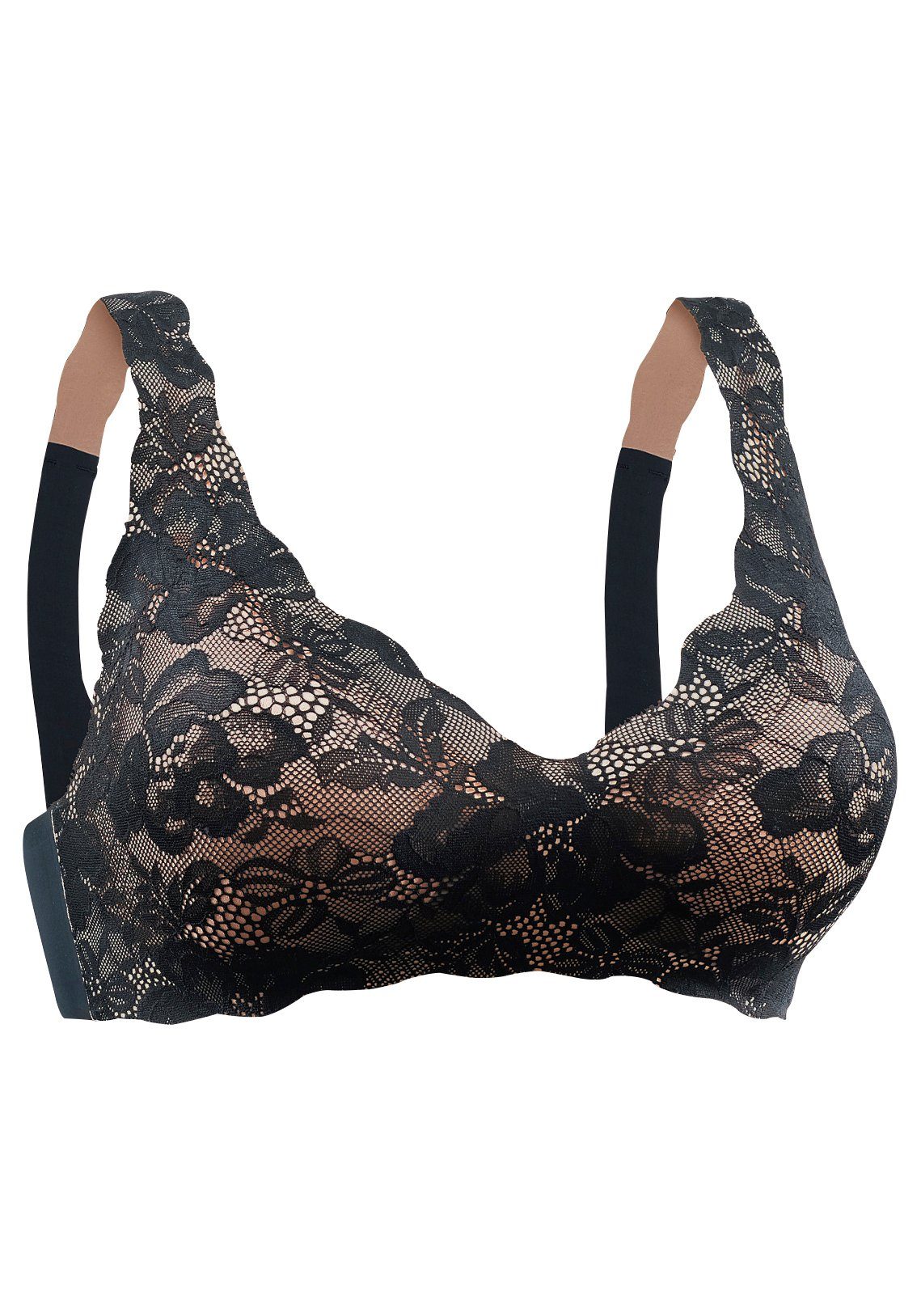 Nuance Bralette-bh zonder beugels met naadloos kant en uitneembare pads, lingerie