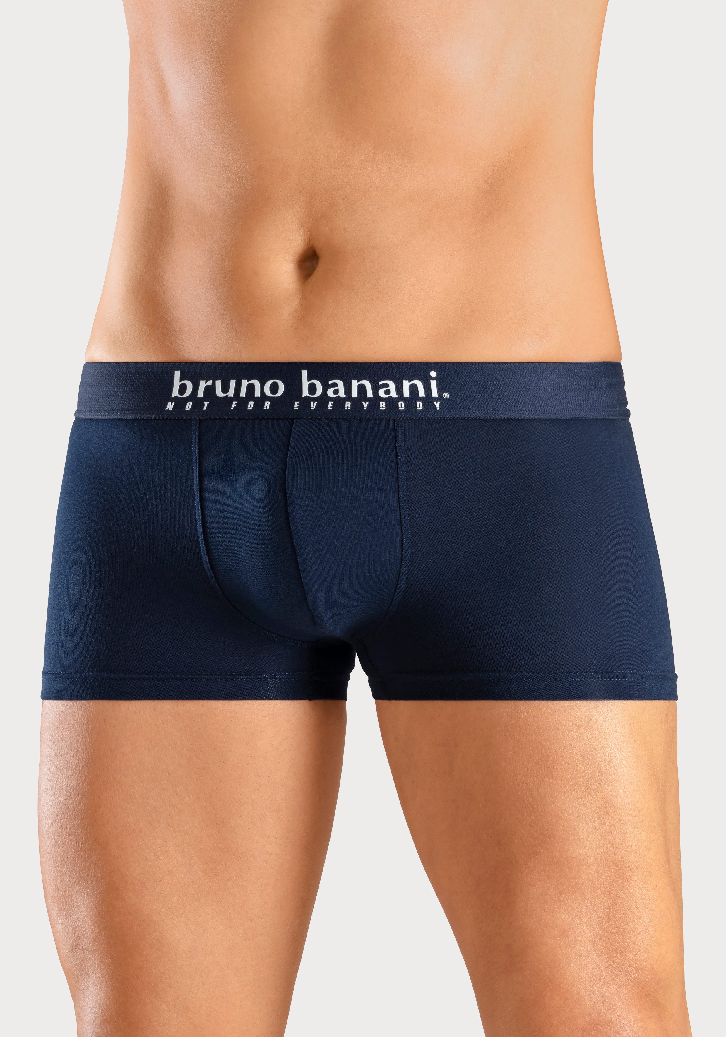 Bruno Banani Boxershort voor heren met palmprint en effen van katoenmix (4 stuks, Set van 4)