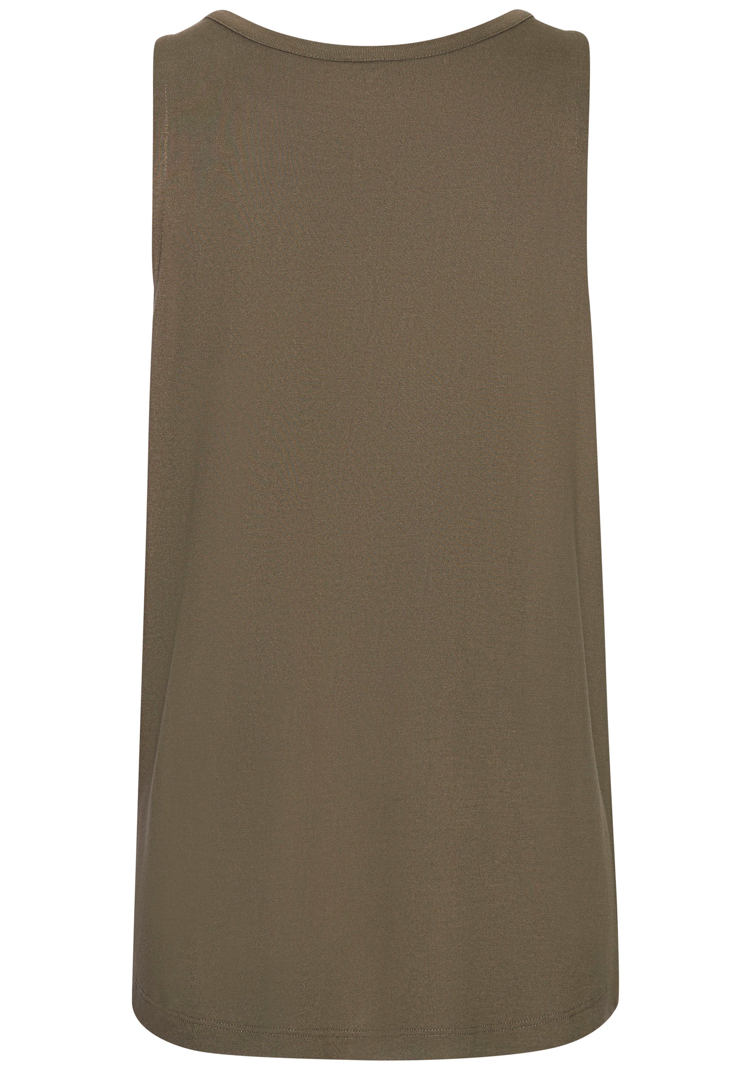 Lascana Tanktop met decoratief accessoire, casual blousetop, elegant