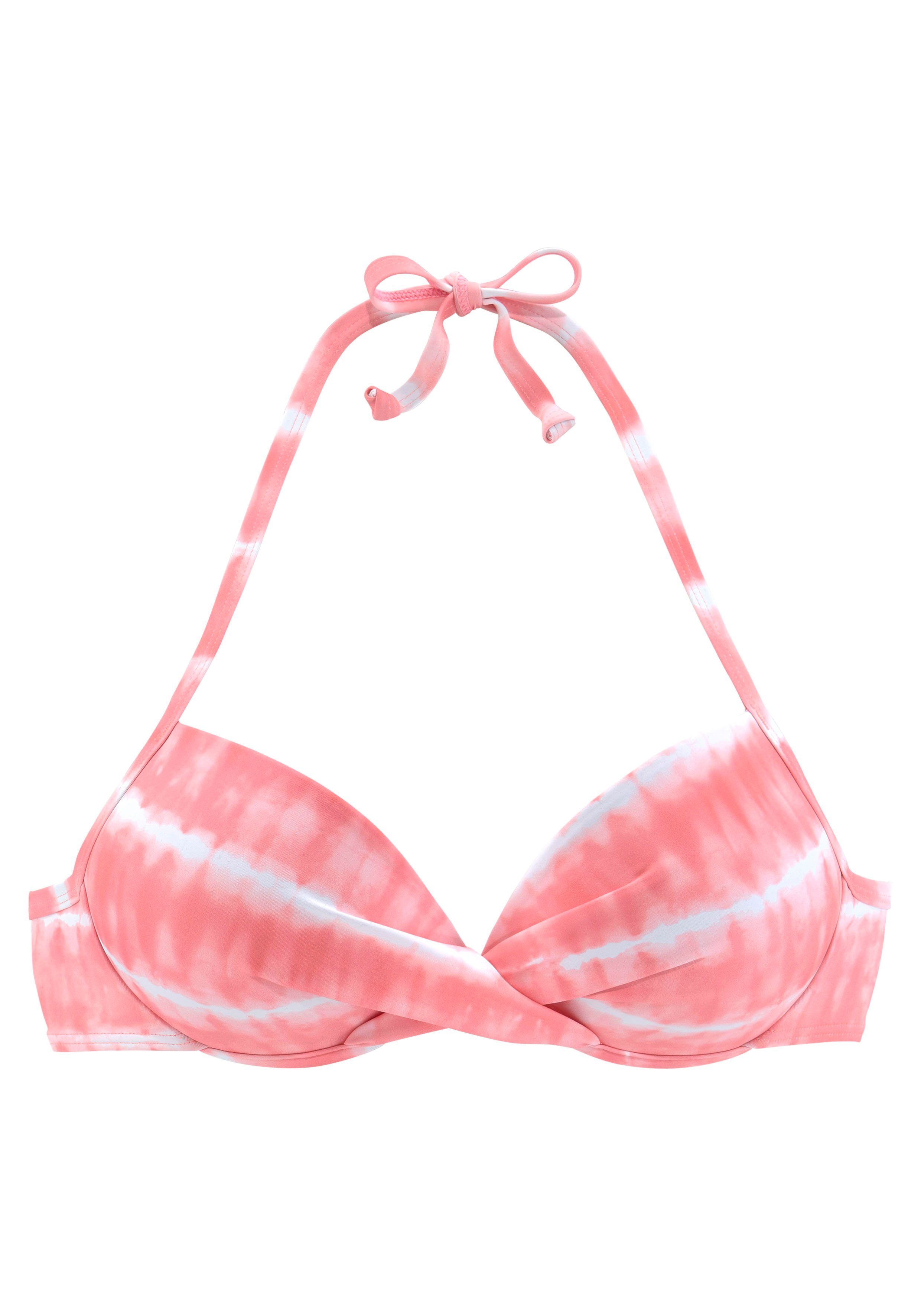 s.Oliver RED LABEL Beachwear Push-upbikinitop Enja knoop-look