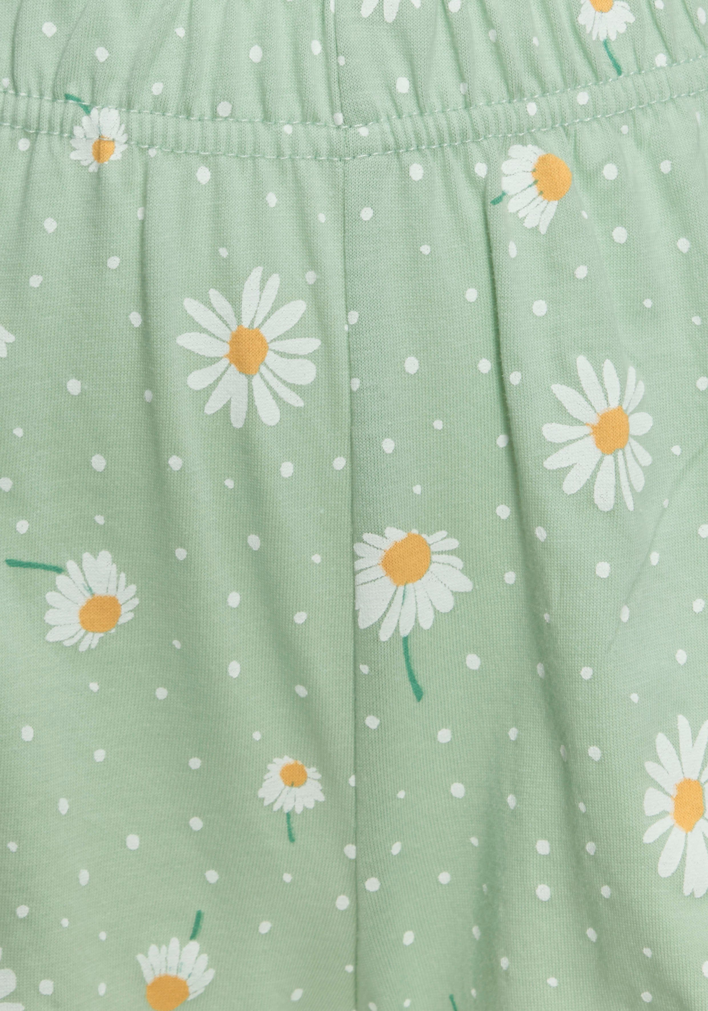 Vivance Dreams Shortama met madeliefje-print (2-delig, 1 stuk)