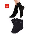 h.i.s sokken zonder snijdende boord (4 paar) zwart