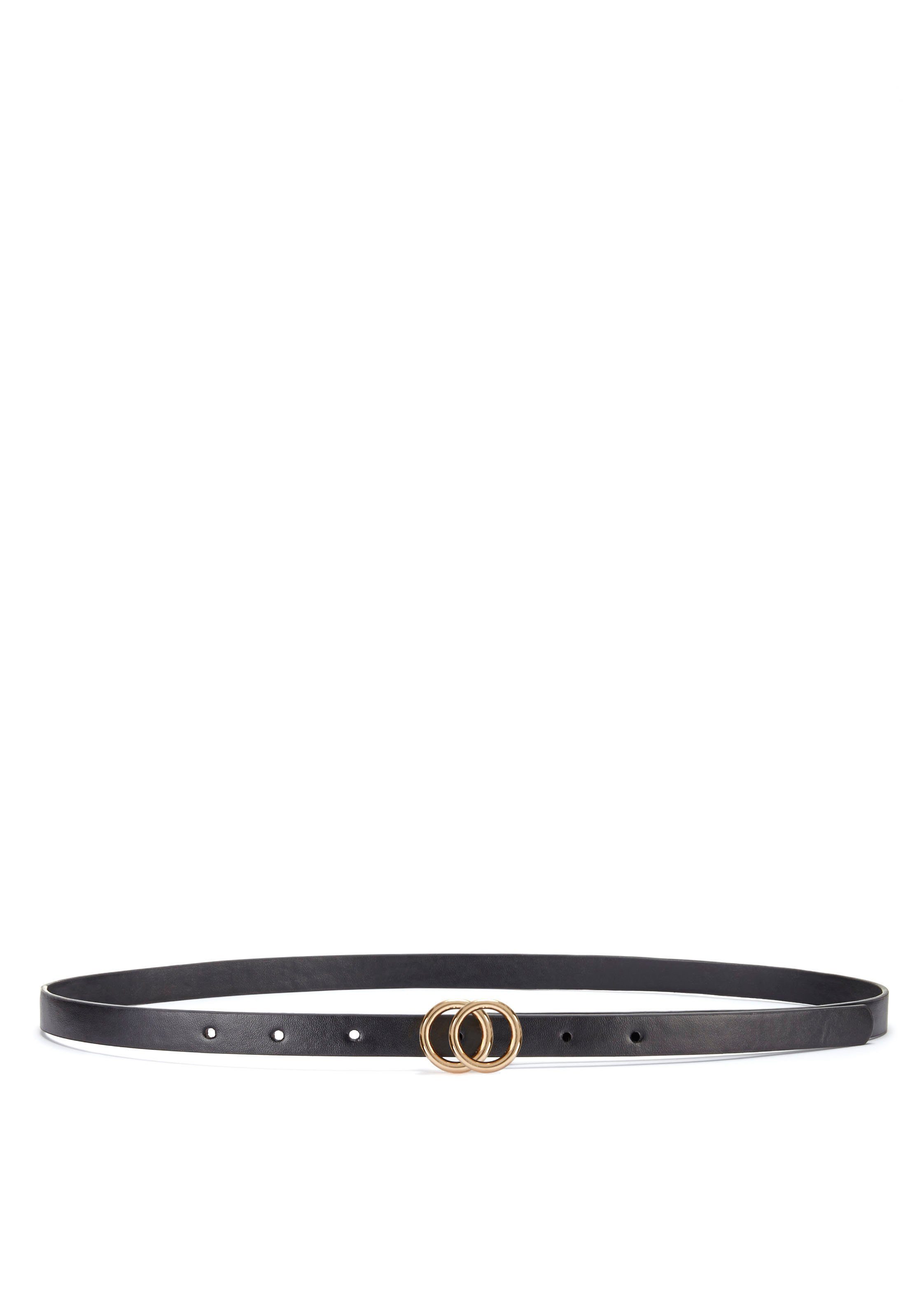 Lascana Lange blouse van gekreppte stof, losse blousejurk, elegant-chic (Met riem in leer-look)