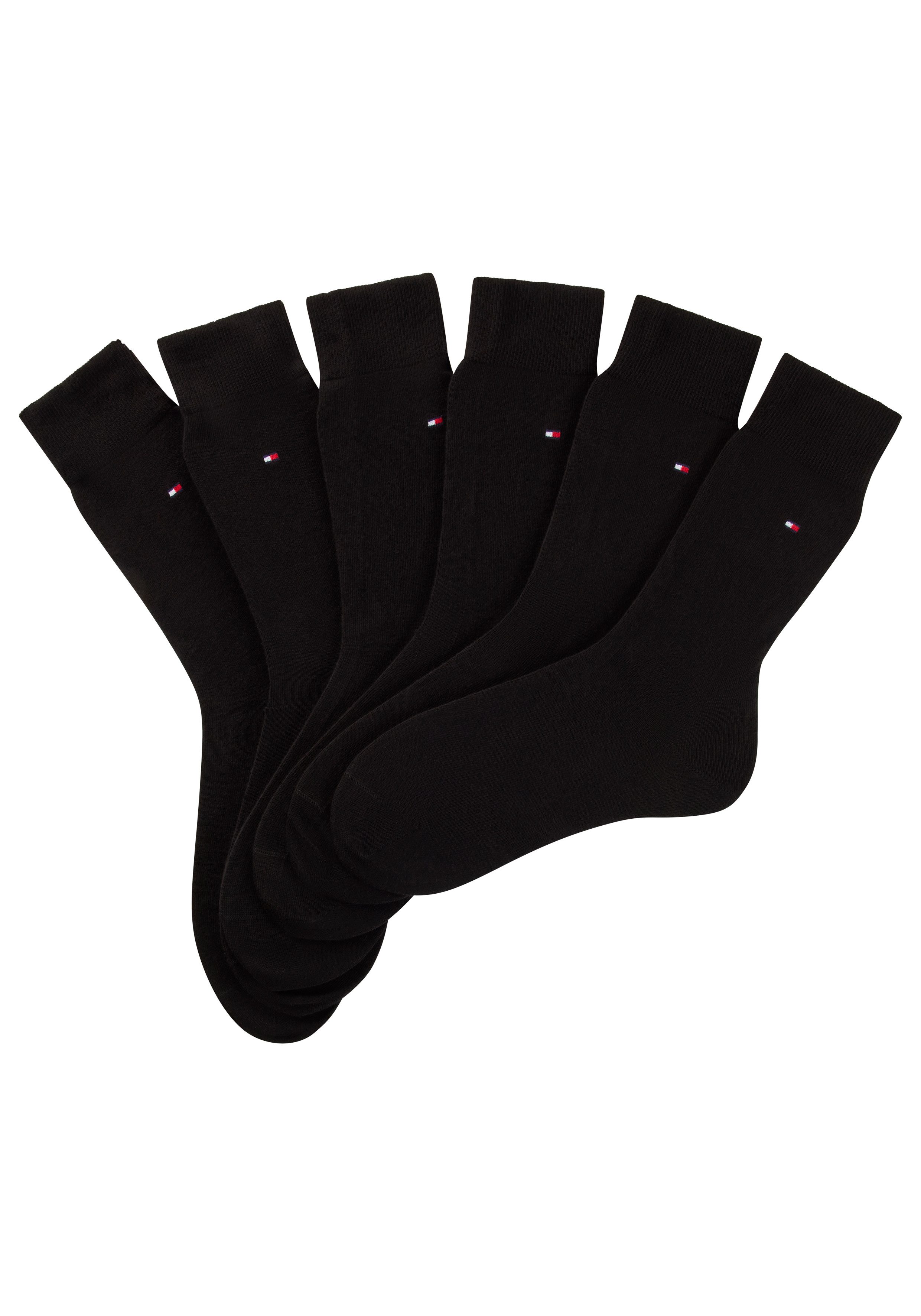 Tommy Hilfiger Sokken TH MEN SOCK 6P ECOM Gekamd katoen, ademend, drukvrije tailleband (set, 6 paar, 6 paar)