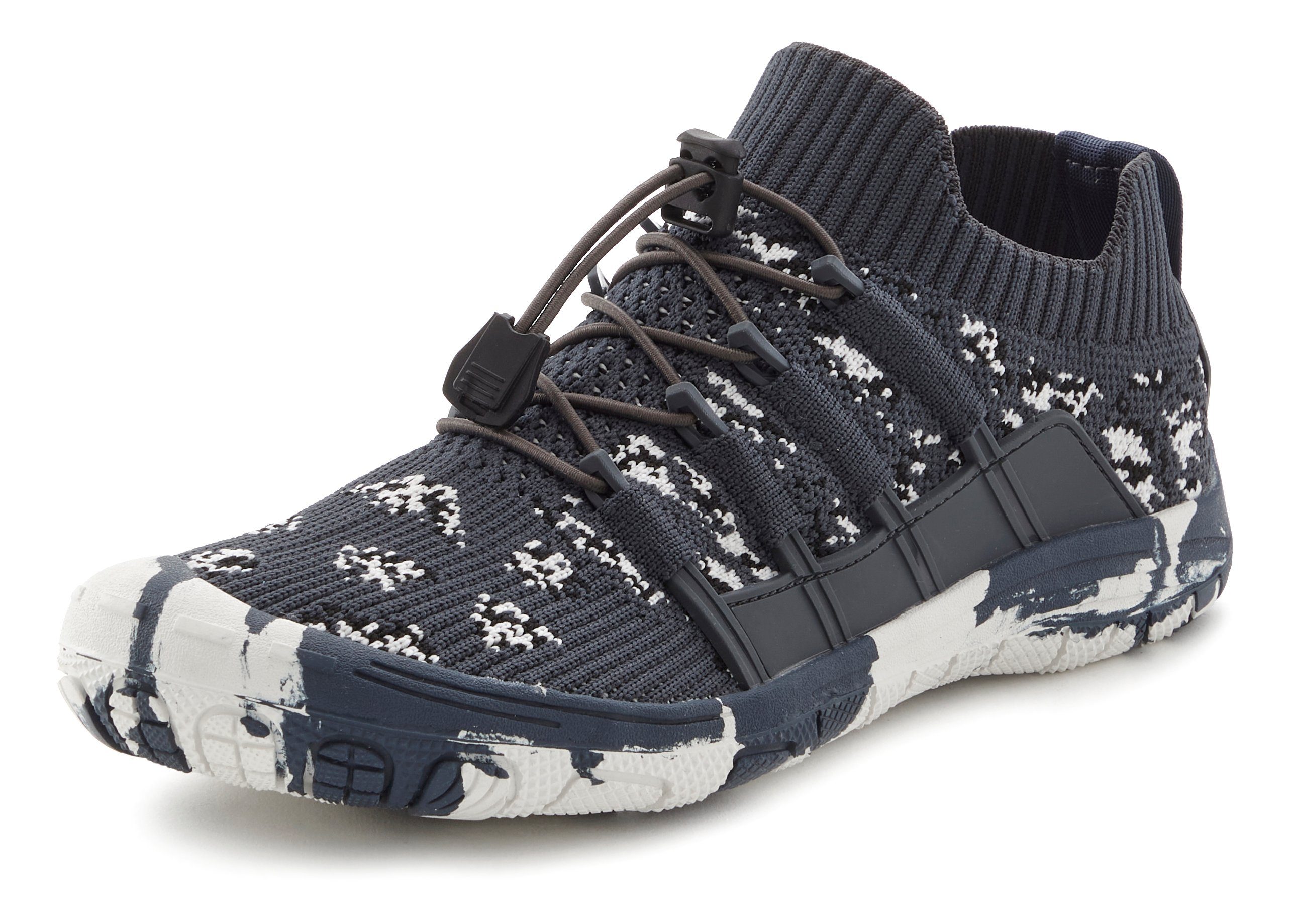 Venice Beach Waterschoenen Bad schoen, slipper, waterschoen met elastische banden voor snel instappen, unisex vegan schoenen maat 46 blauw