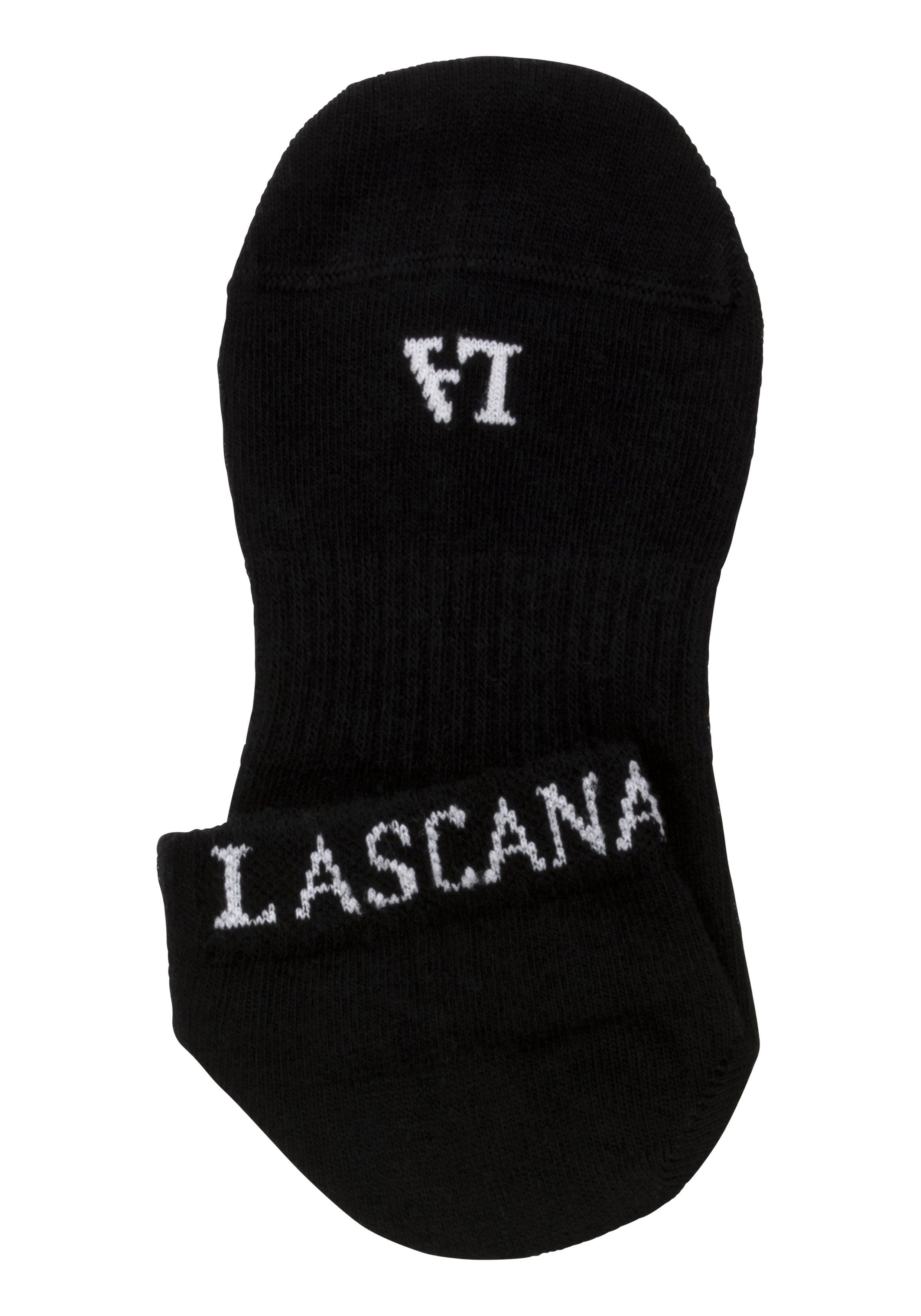 active by Lascana Sneakersokken met ingebreid merklogo (set, 6 paar)