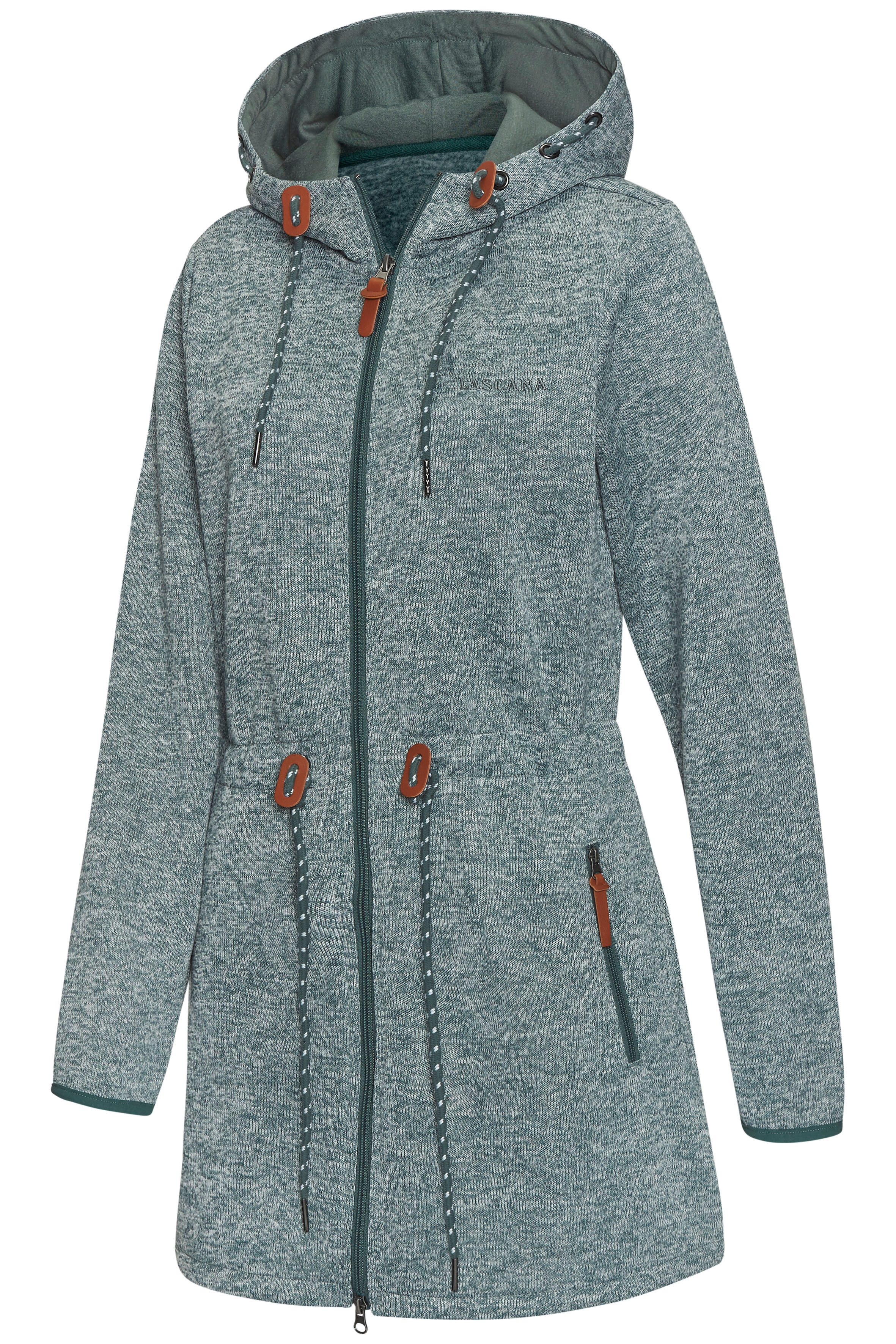 Lascana Fleecejack met een capuchon