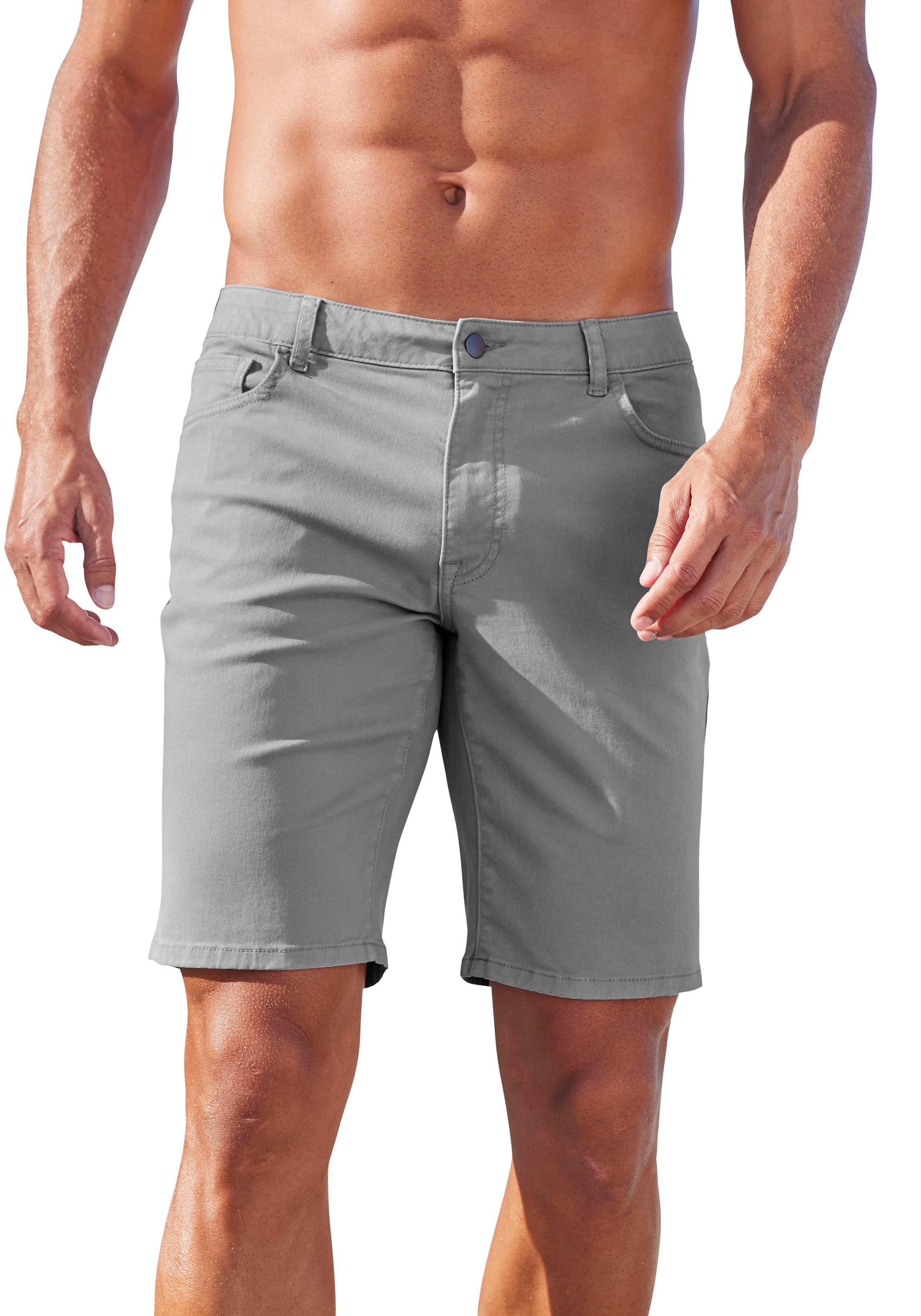 John Devin Chino-short Regular fit 5-pocket chino-shorts van elastische katoenkwaliteit