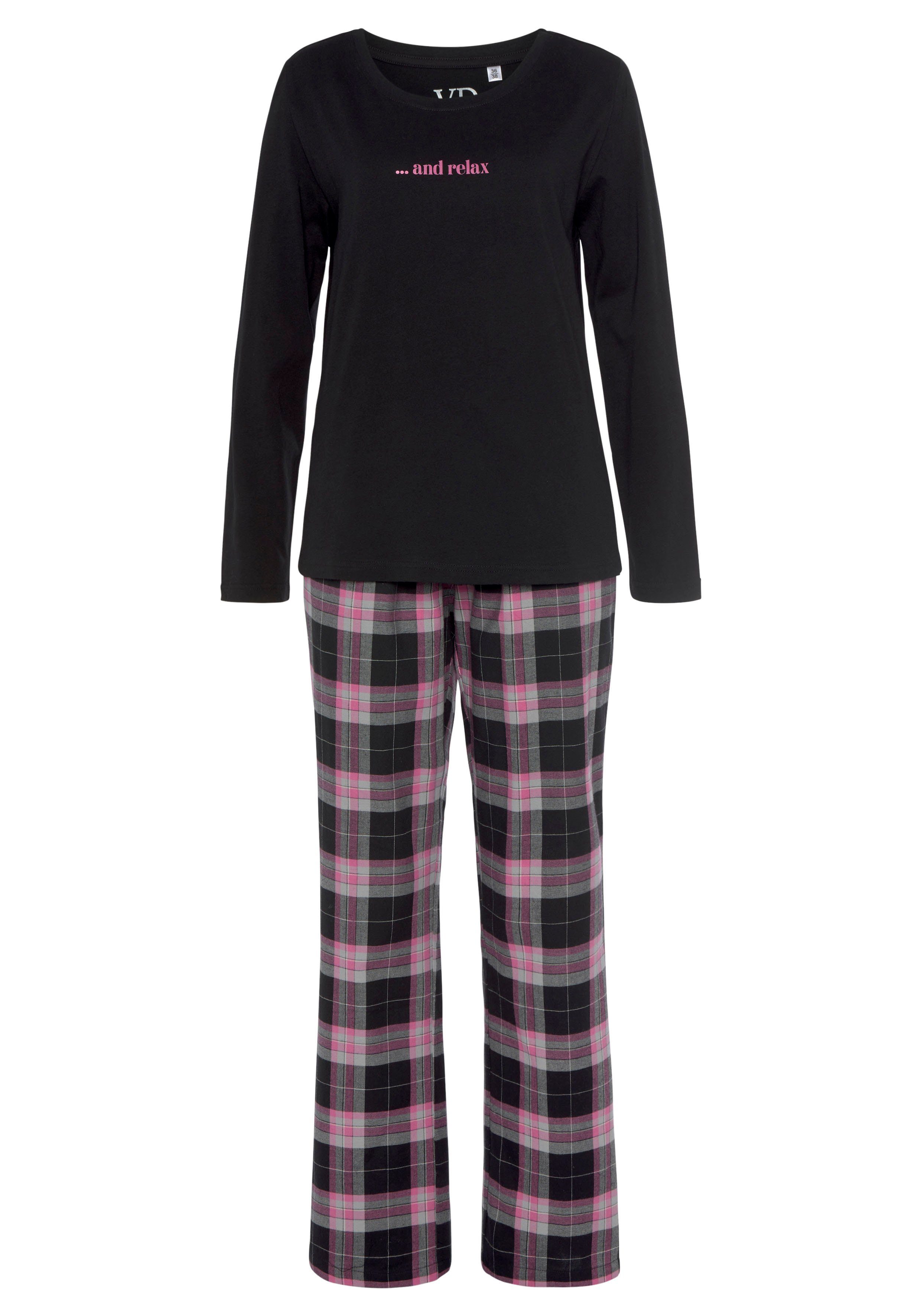 Vivance Dreams Pyjama van knuffelzacht flanel (2-delig)