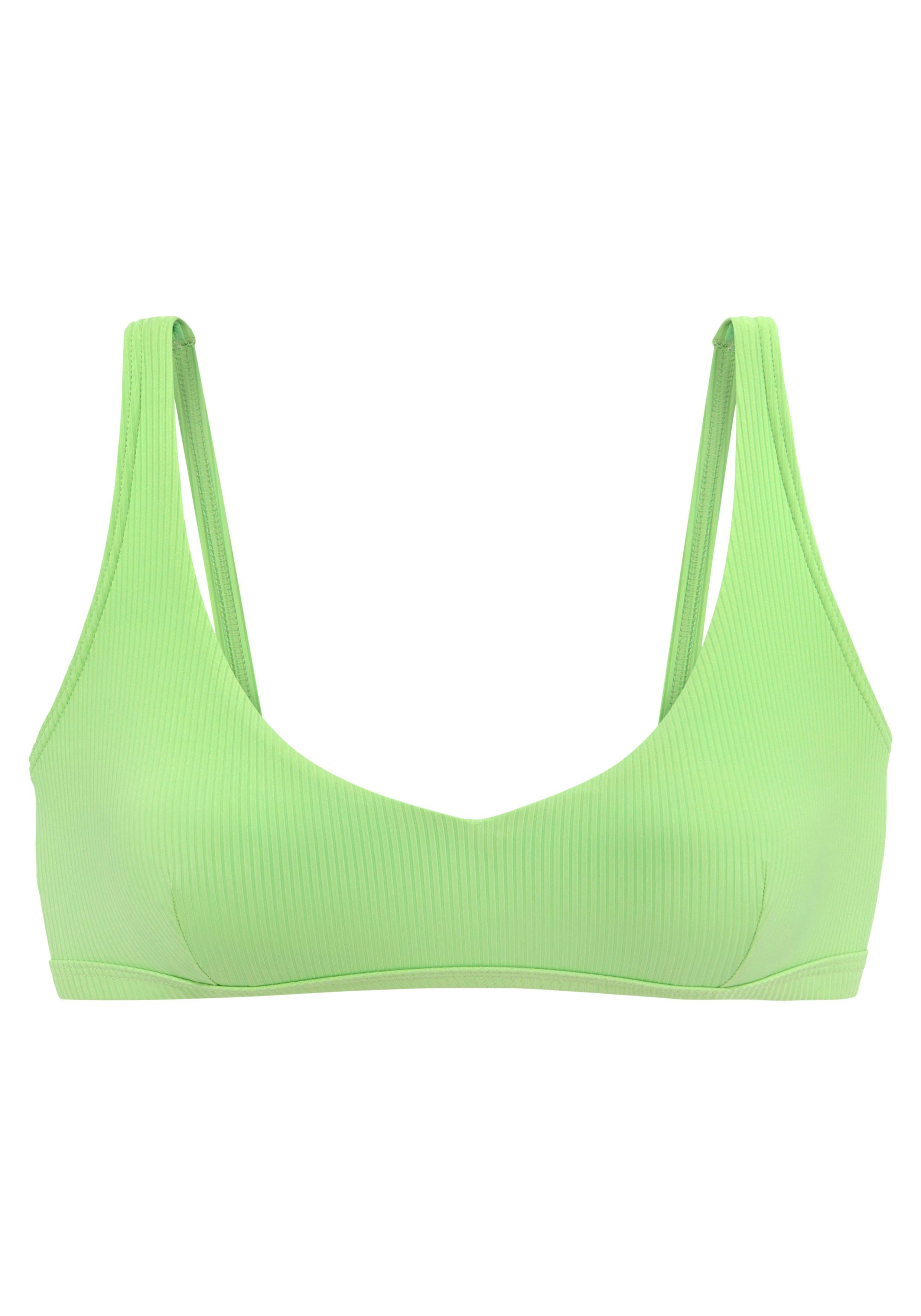 Venice Beach Bustierbikinitop Lucky van geribbelde structuurstof