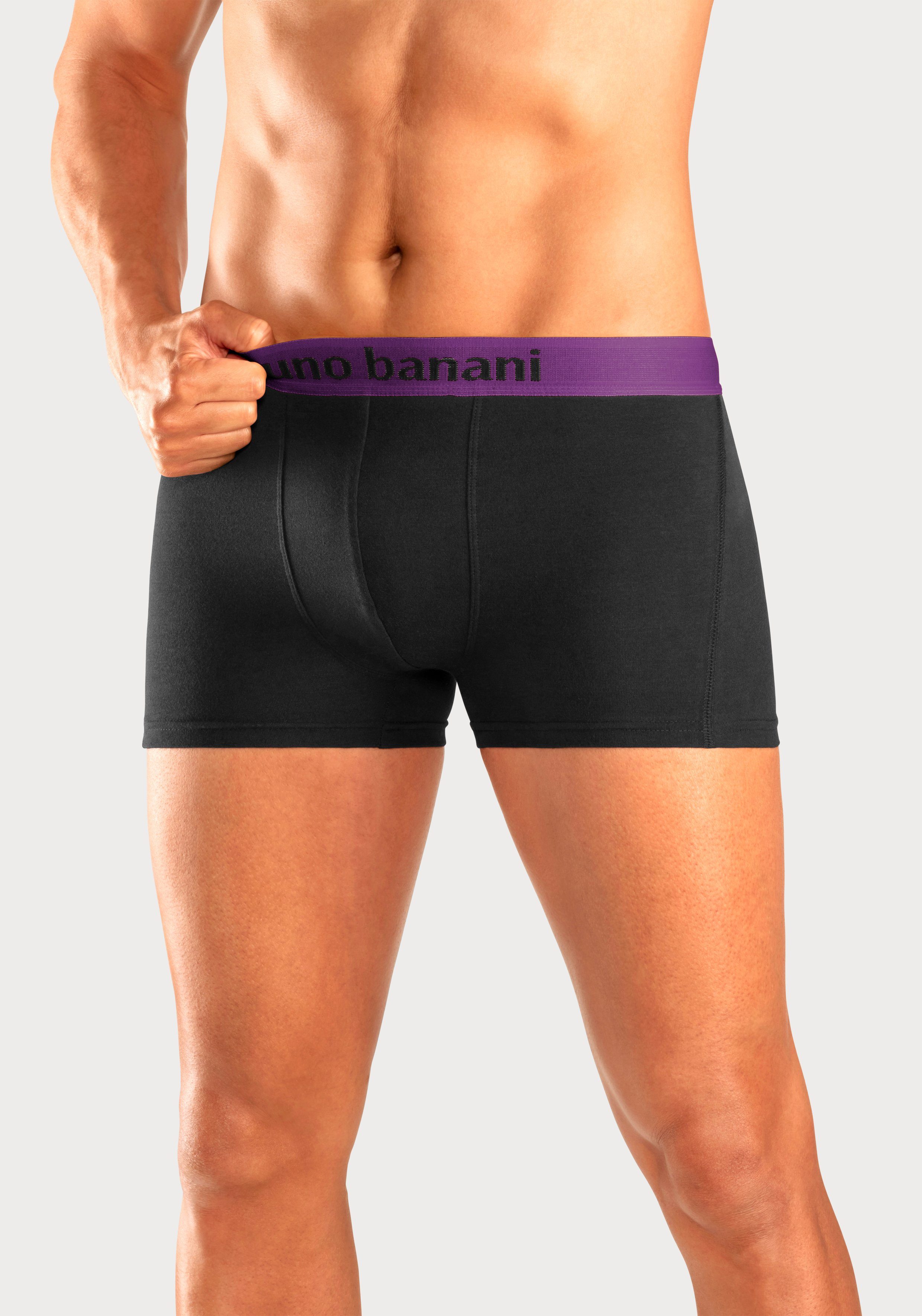 Bruno Banani Boxershort voor heren met gekleurd merkopschrift bij de boord (set, 4 stuks)