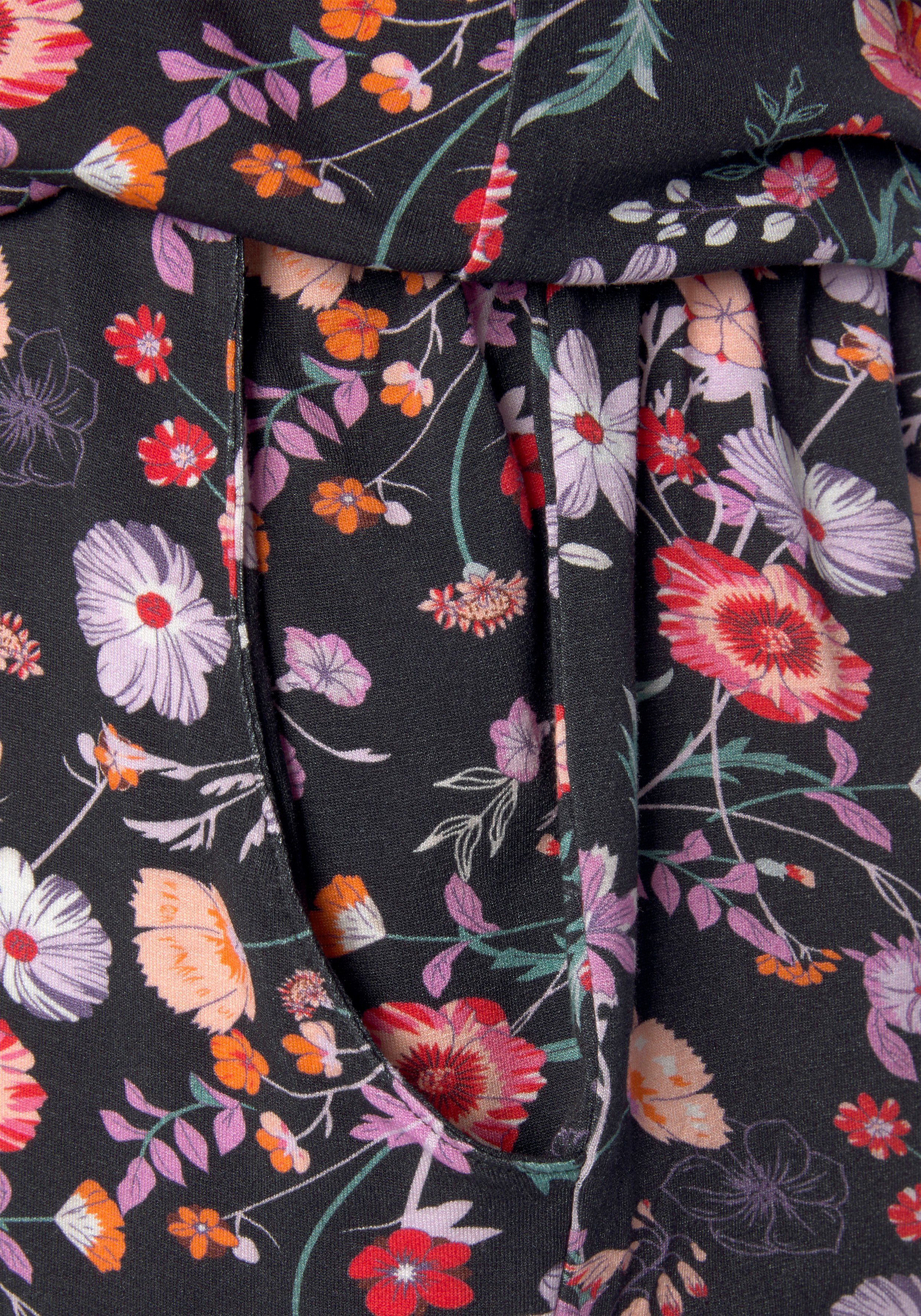 Lascana Korte jumpsuit met bloemenprint