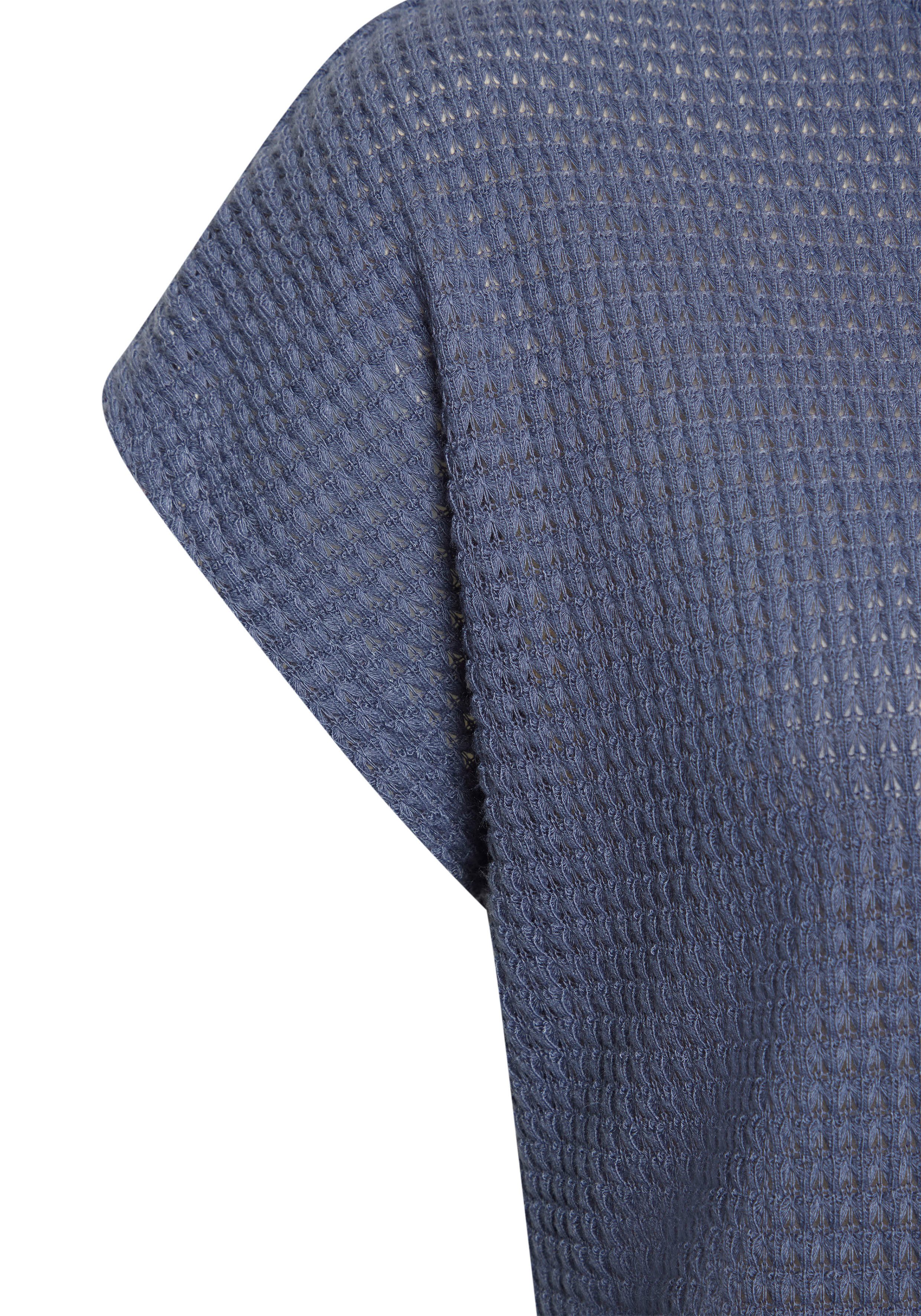 Vivance Shirt met korte mouwen Van strijkvrije wafelstof van kreukvrije breikwaliteit