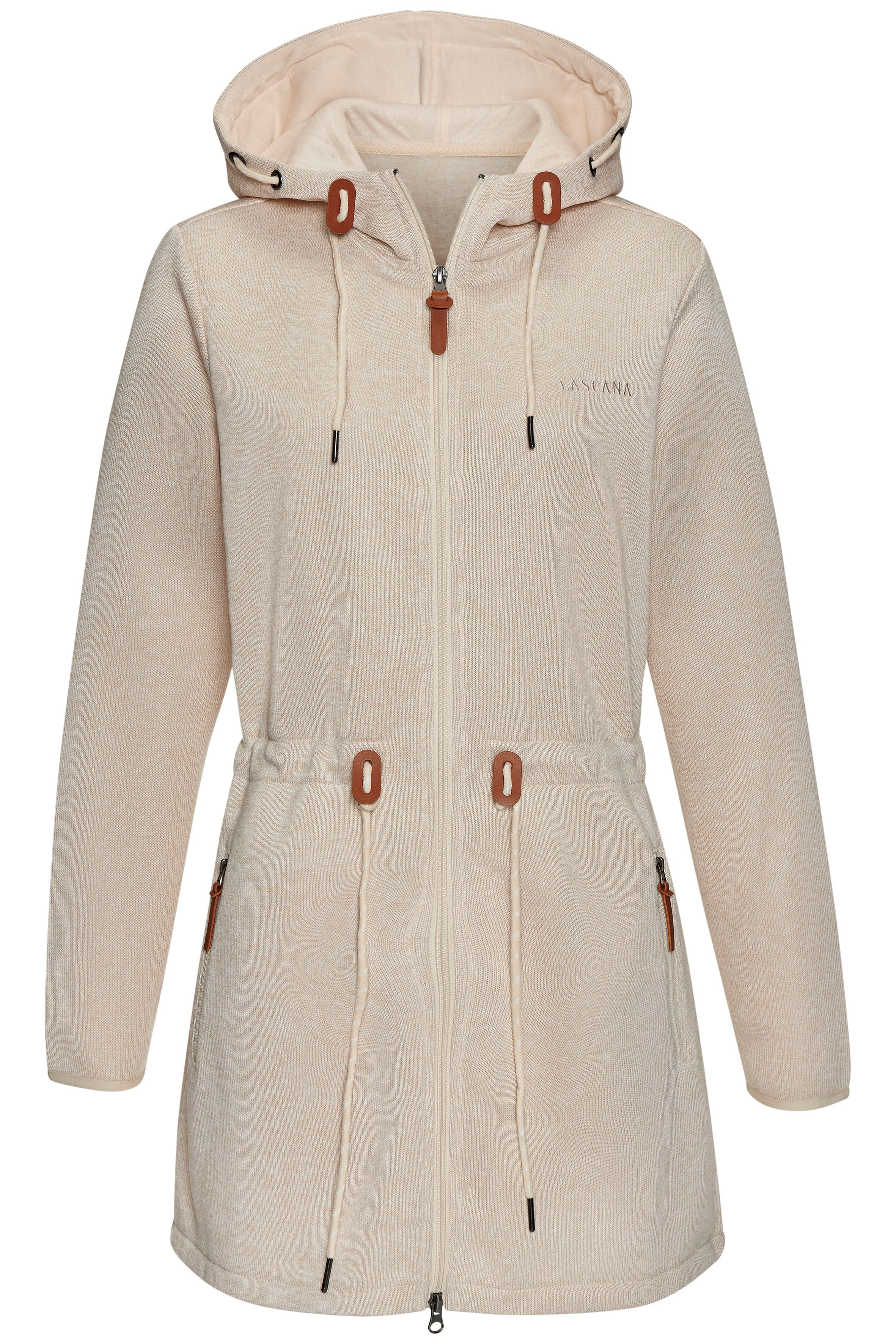 Lascana Fleecejack met een capuchon