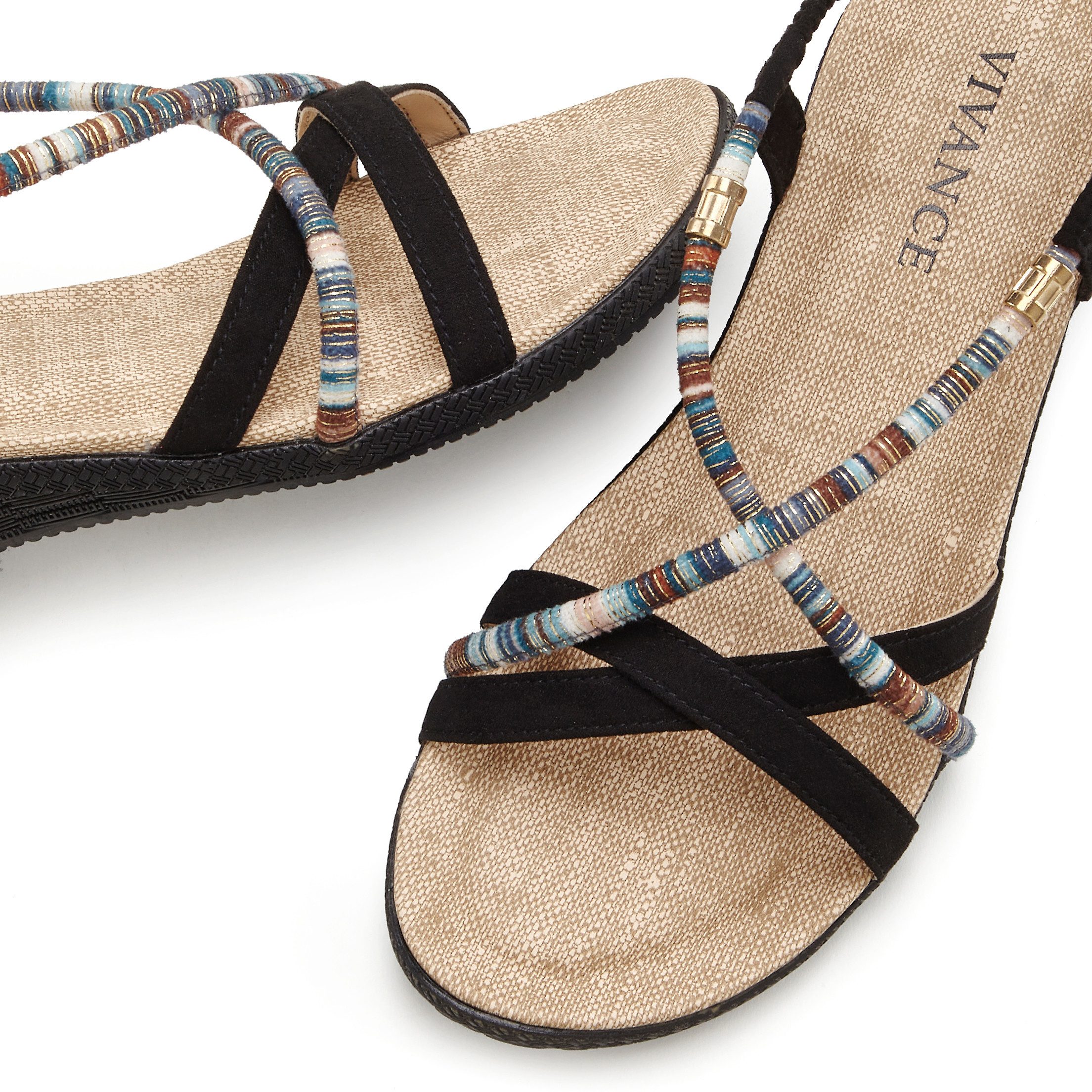 Vivance Sandalen Zomerschoen met subtiele sierdetails, sandaal, zomerschoen vegan
