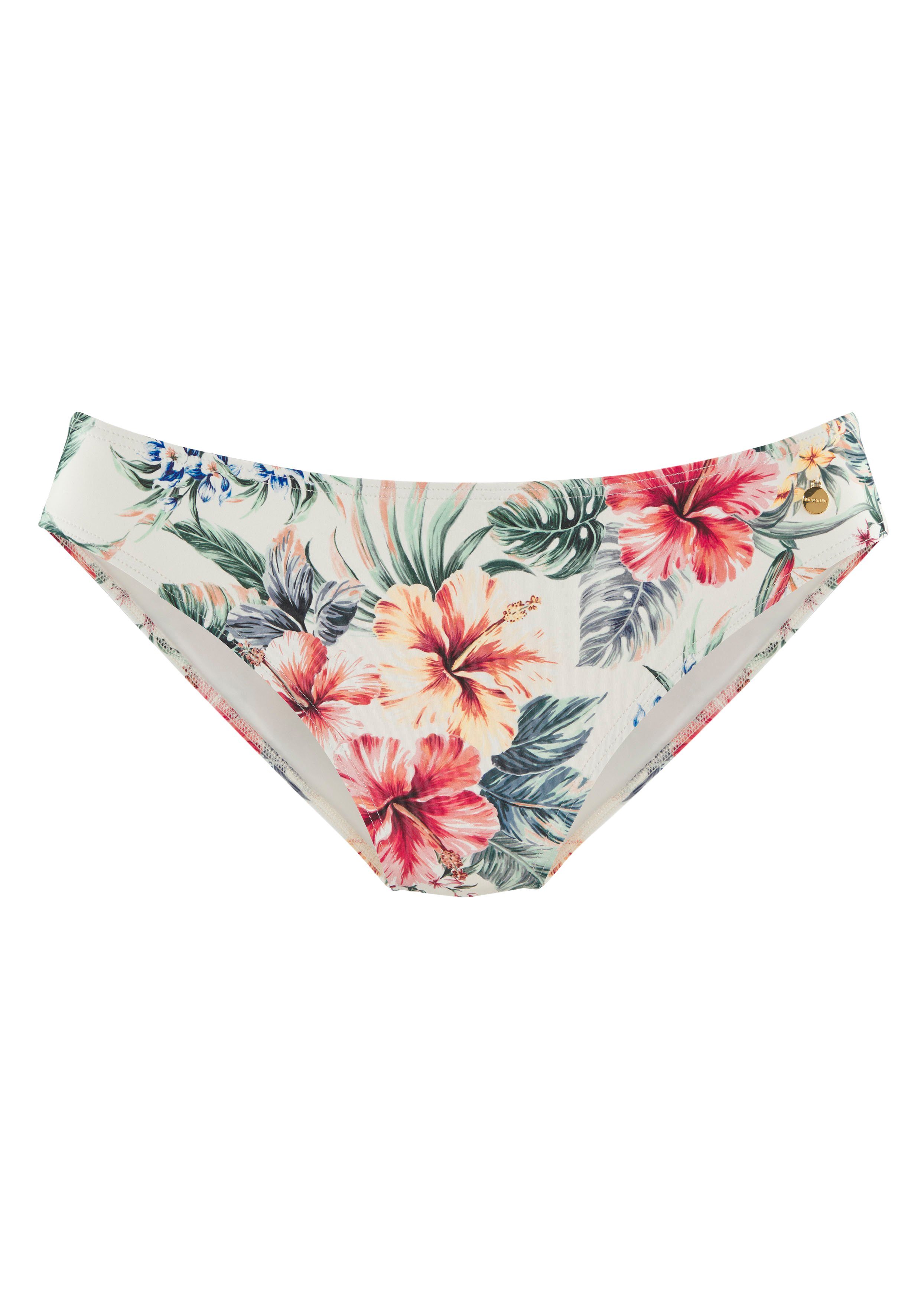 Lascana Bikinibroekje Salsa met normale snit en geweldige bloemenprint