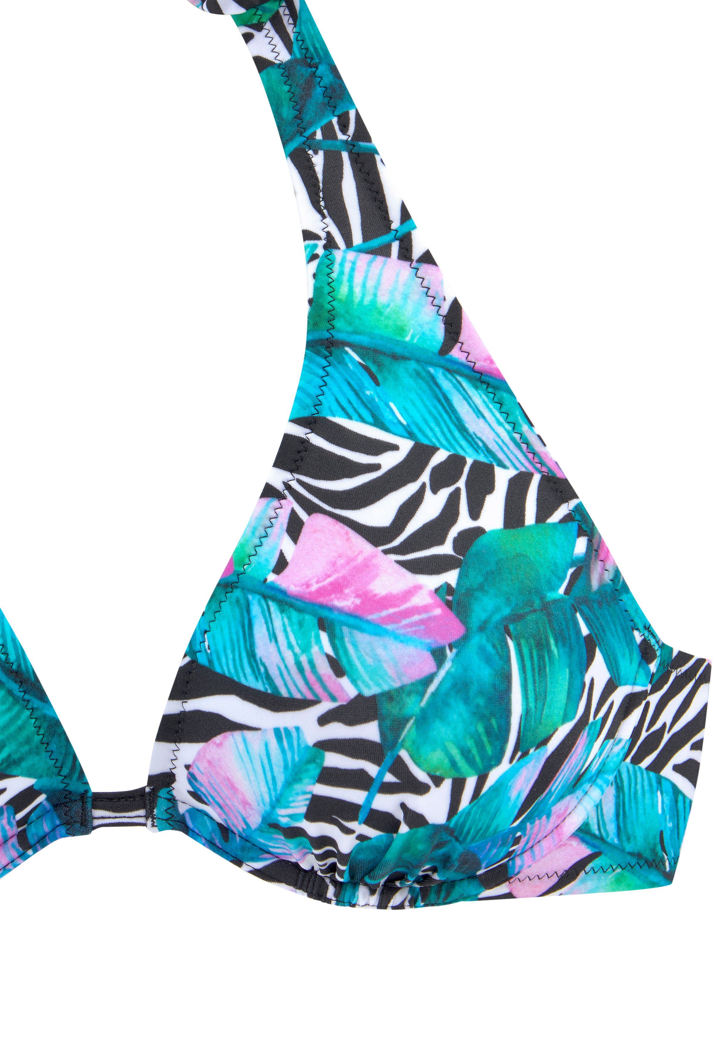 Vivance Beugelbikini in halterstijl met animal-print